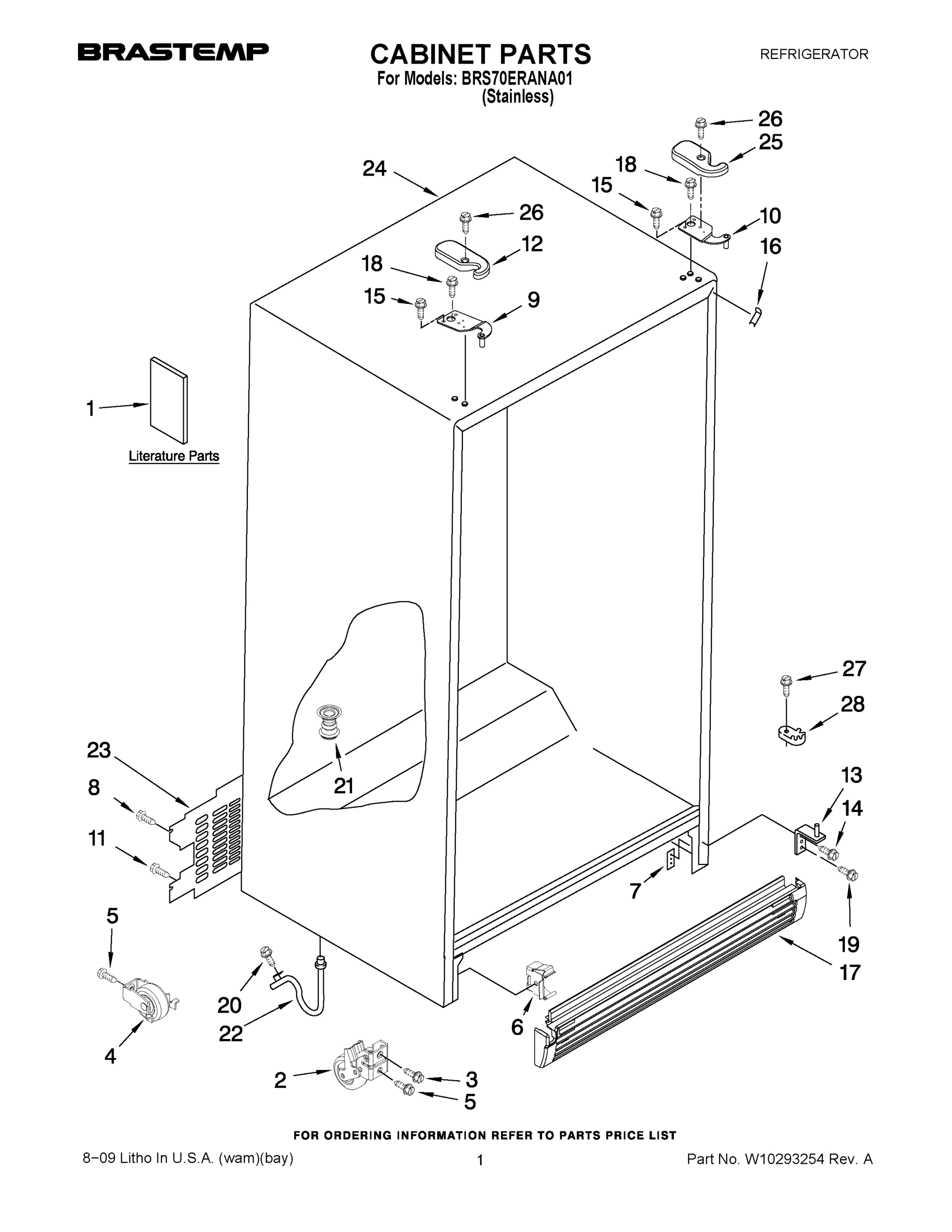 01 - CABINET PARTS