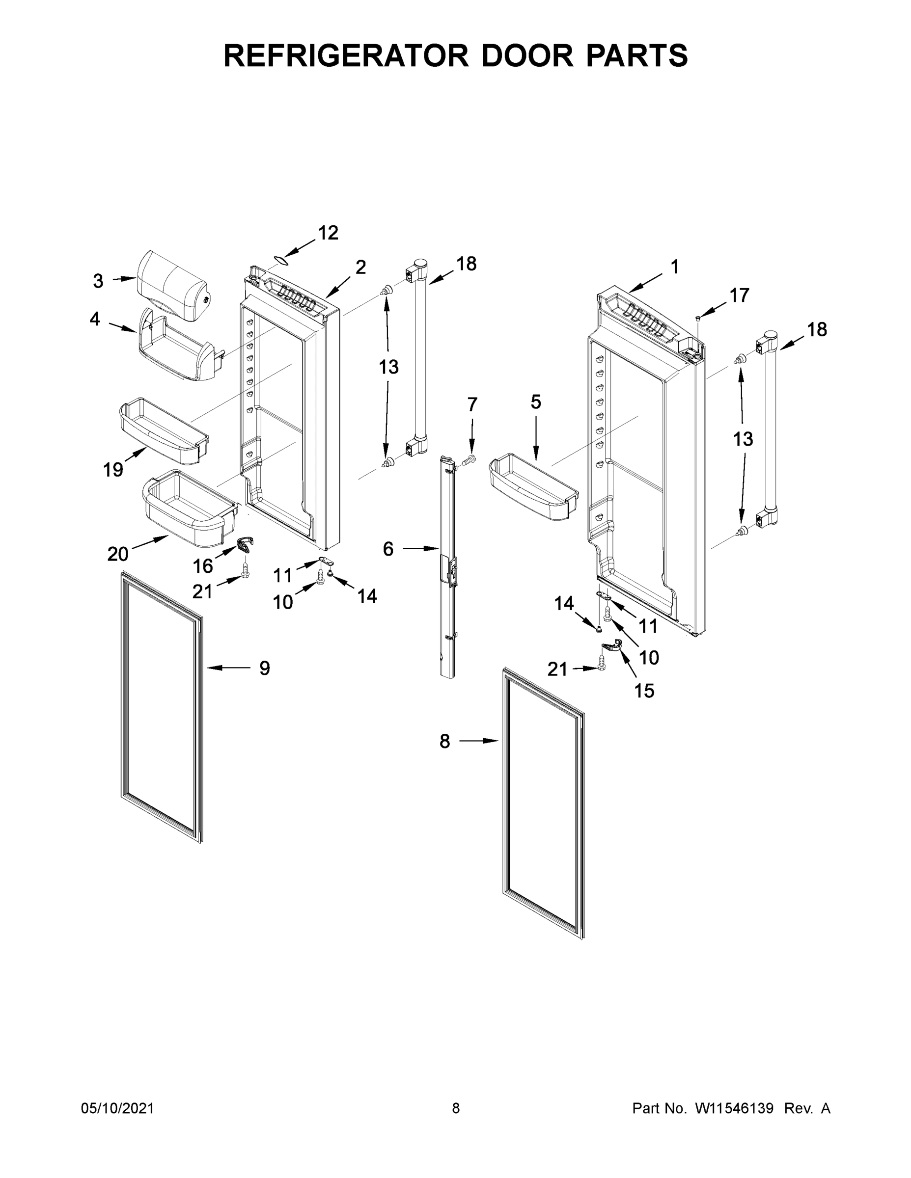 05 - REFRIGERATOR DOOR PARTS
