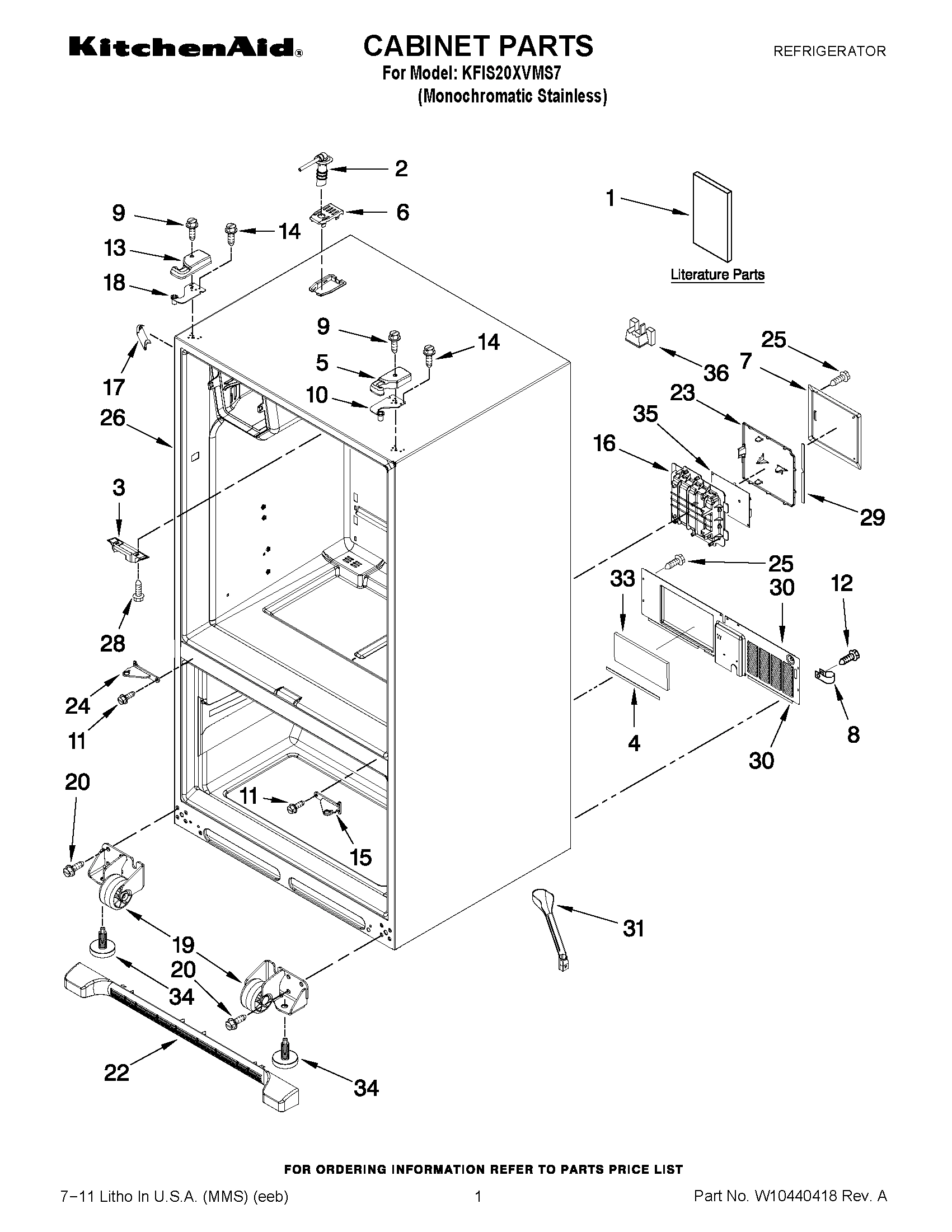 01 - CABINET PARTS