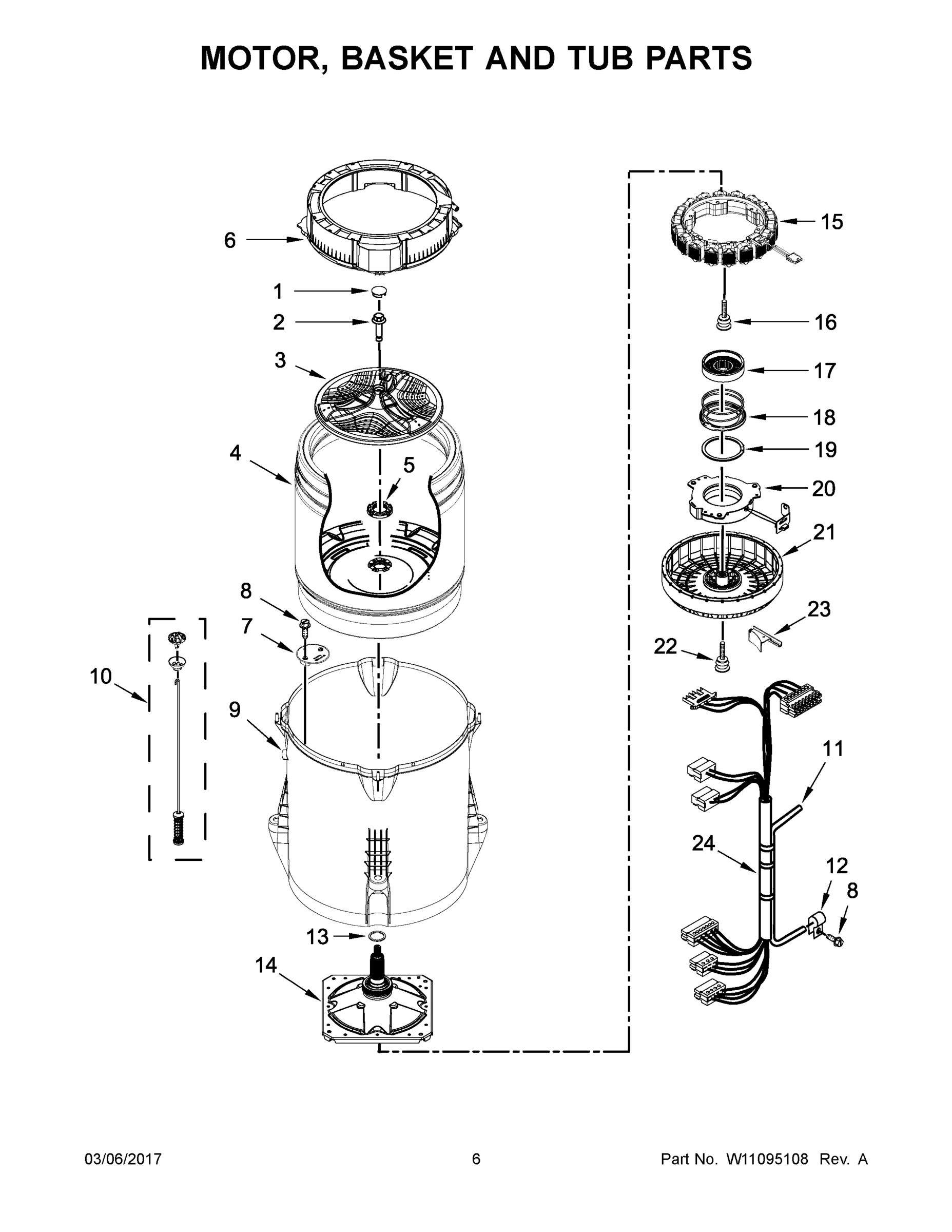 04 - MOTOR, BASKET AND TUB PARTS