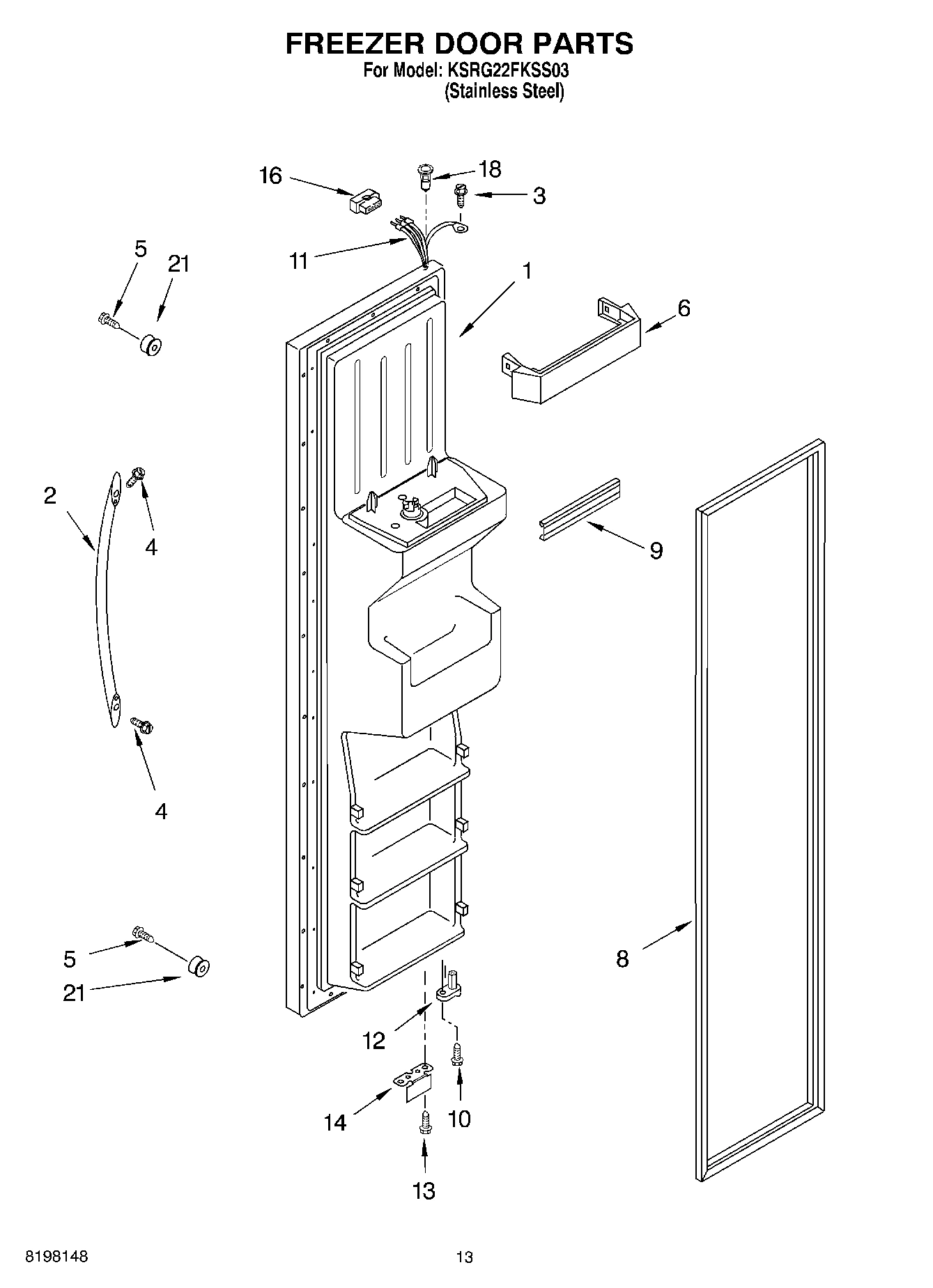 08 - FREEZER DOOR