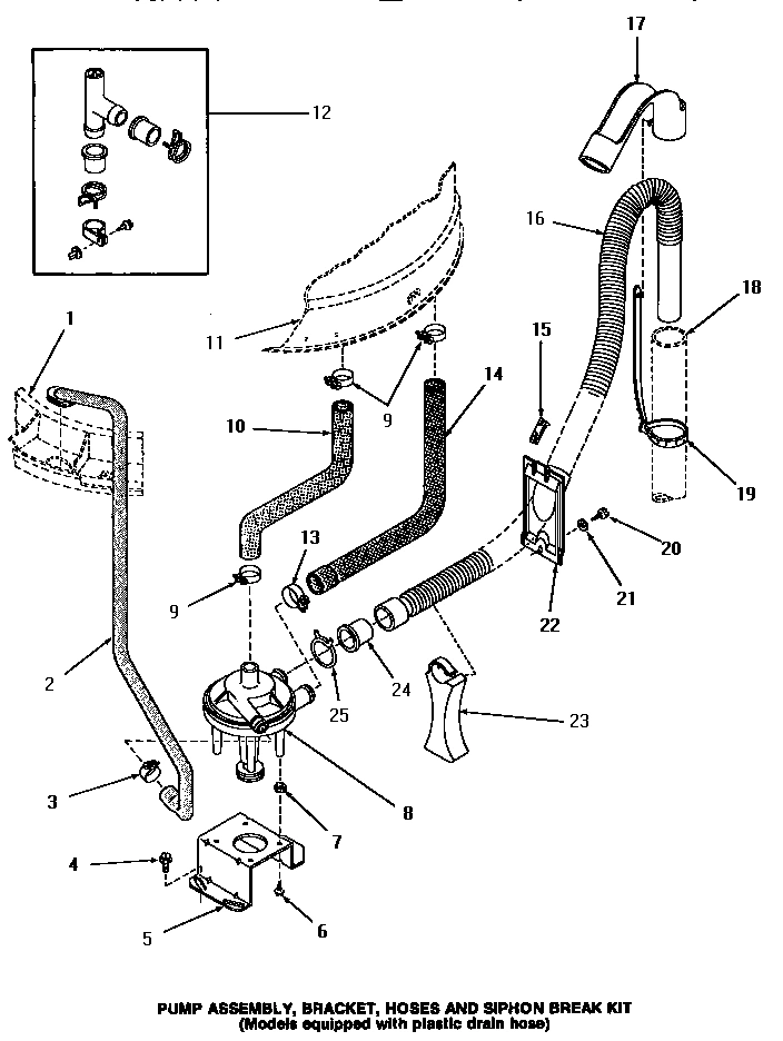 19 - PUMP ASSY/BRKT/HOSES & SIPHON BREAK KIT