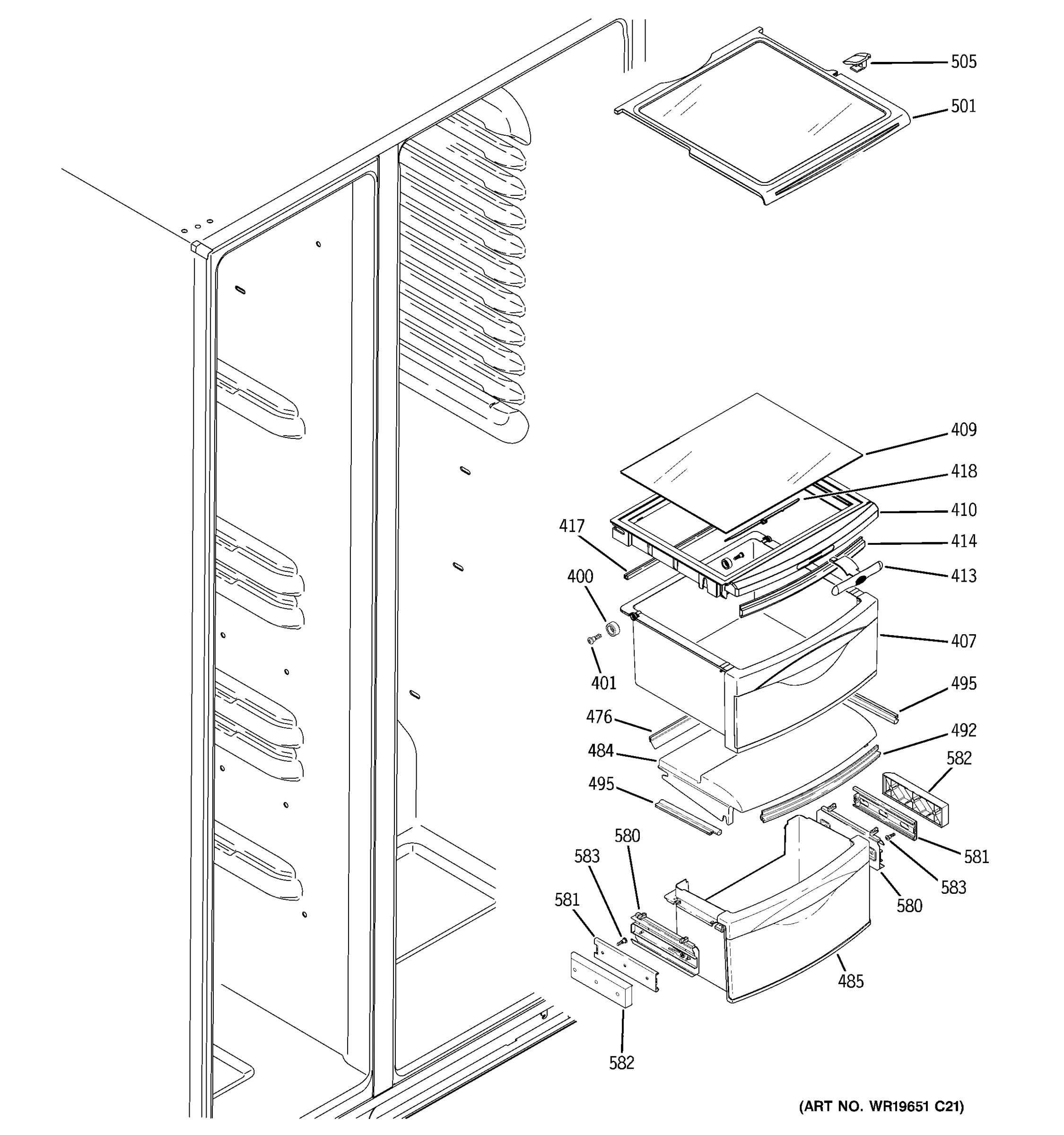 FRESH FOOD SHELVES