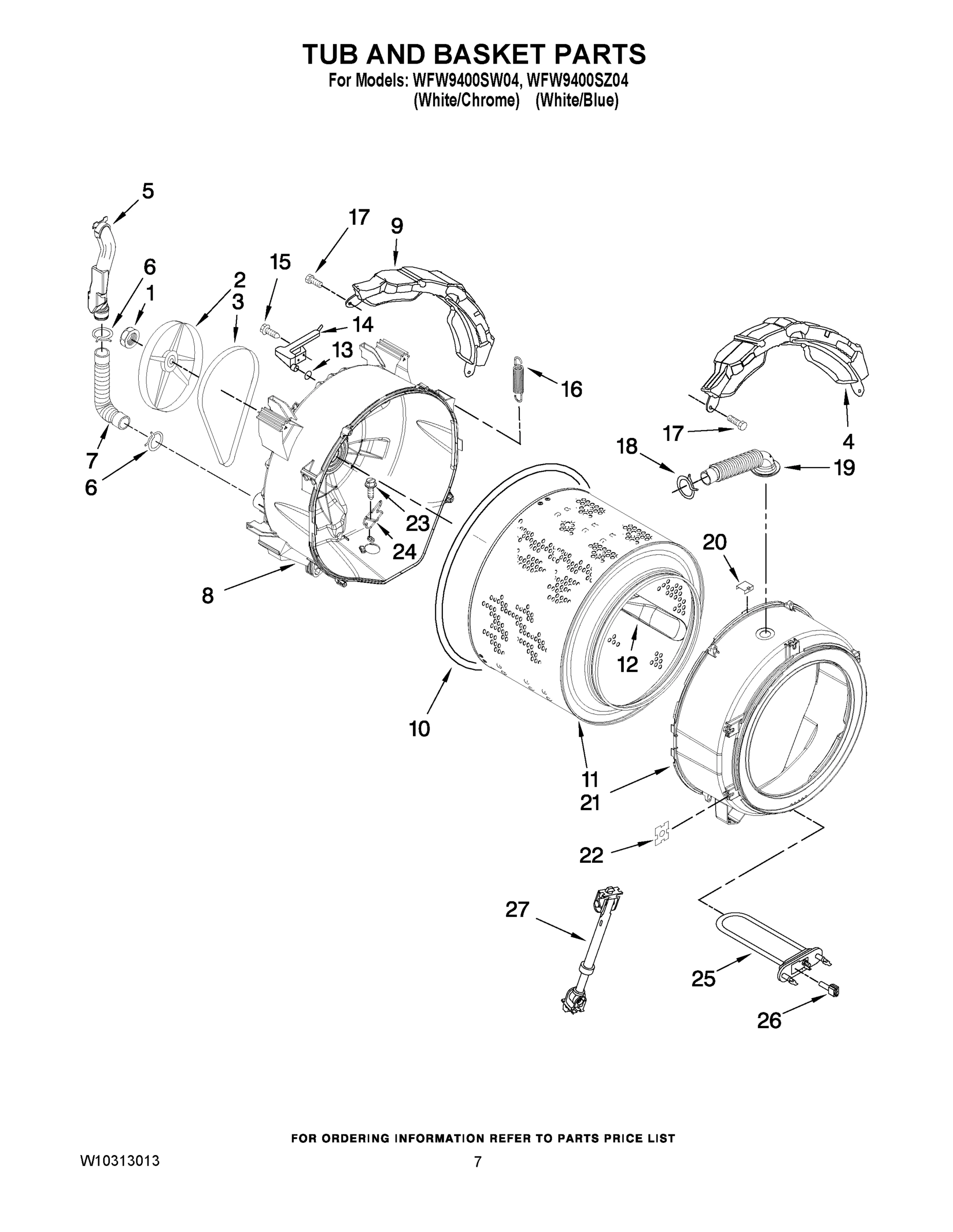 05 - TUB AND BASKET PARTS