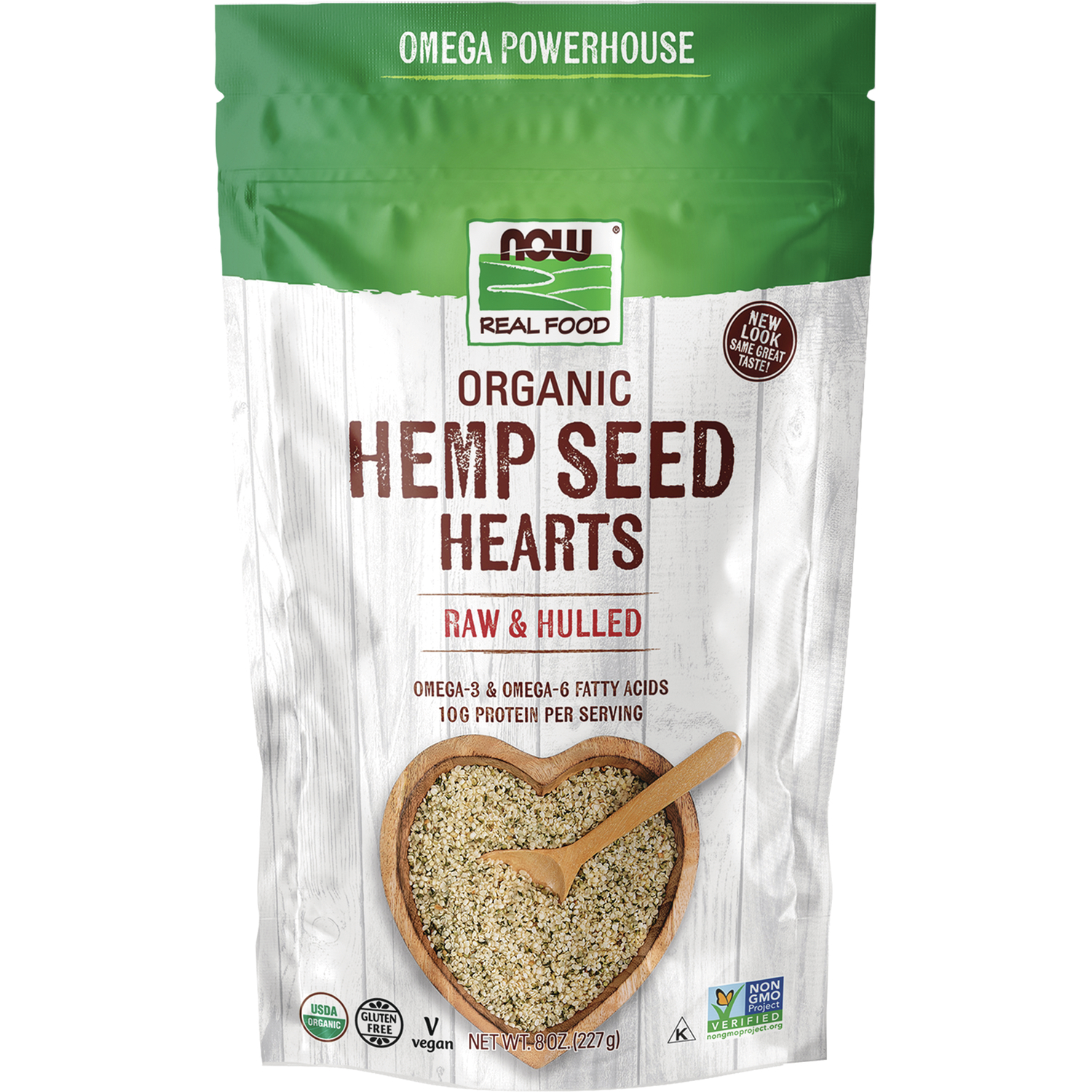 NOW Foods Organic Hemp Seed Hearts | 8 oz Package