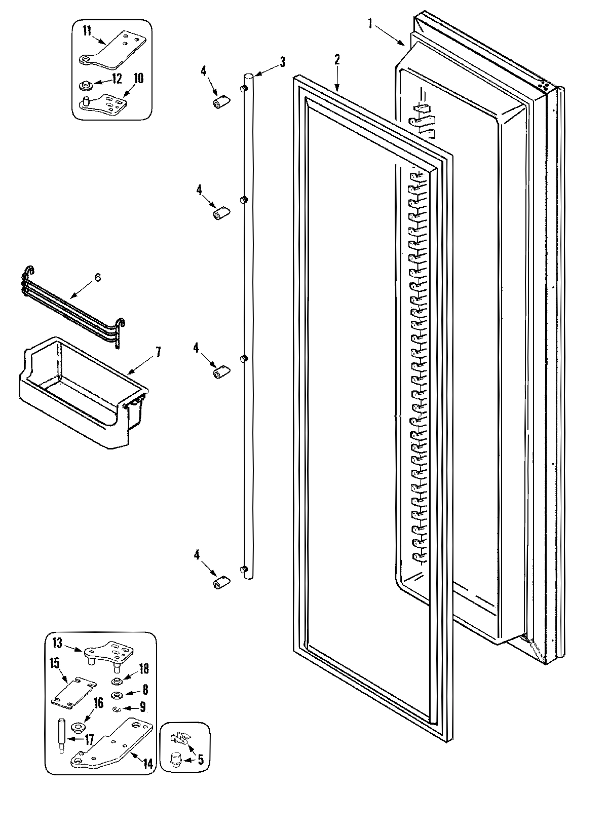 05 - FREEZER DOOR (RJRS4870B)