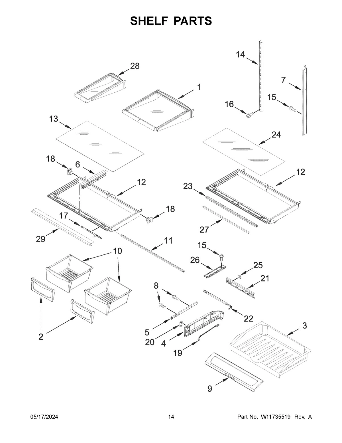 08 - SHELF PARTS