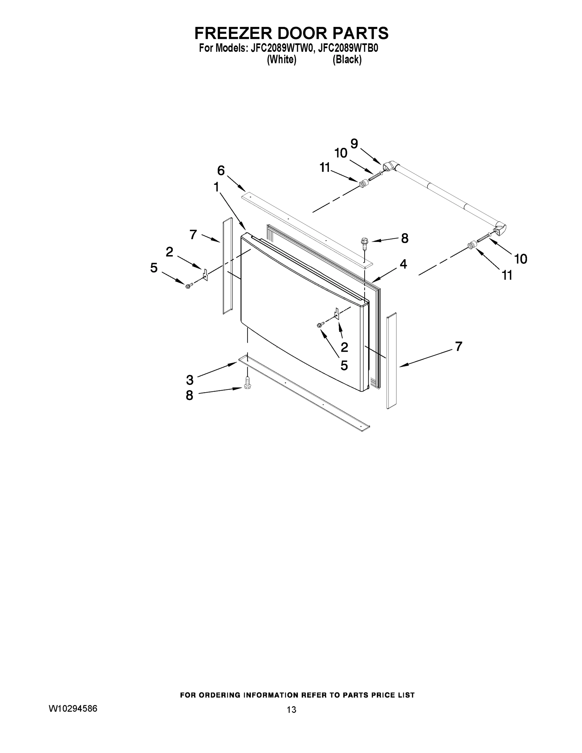 07 - FREEZER DOOR PARTS