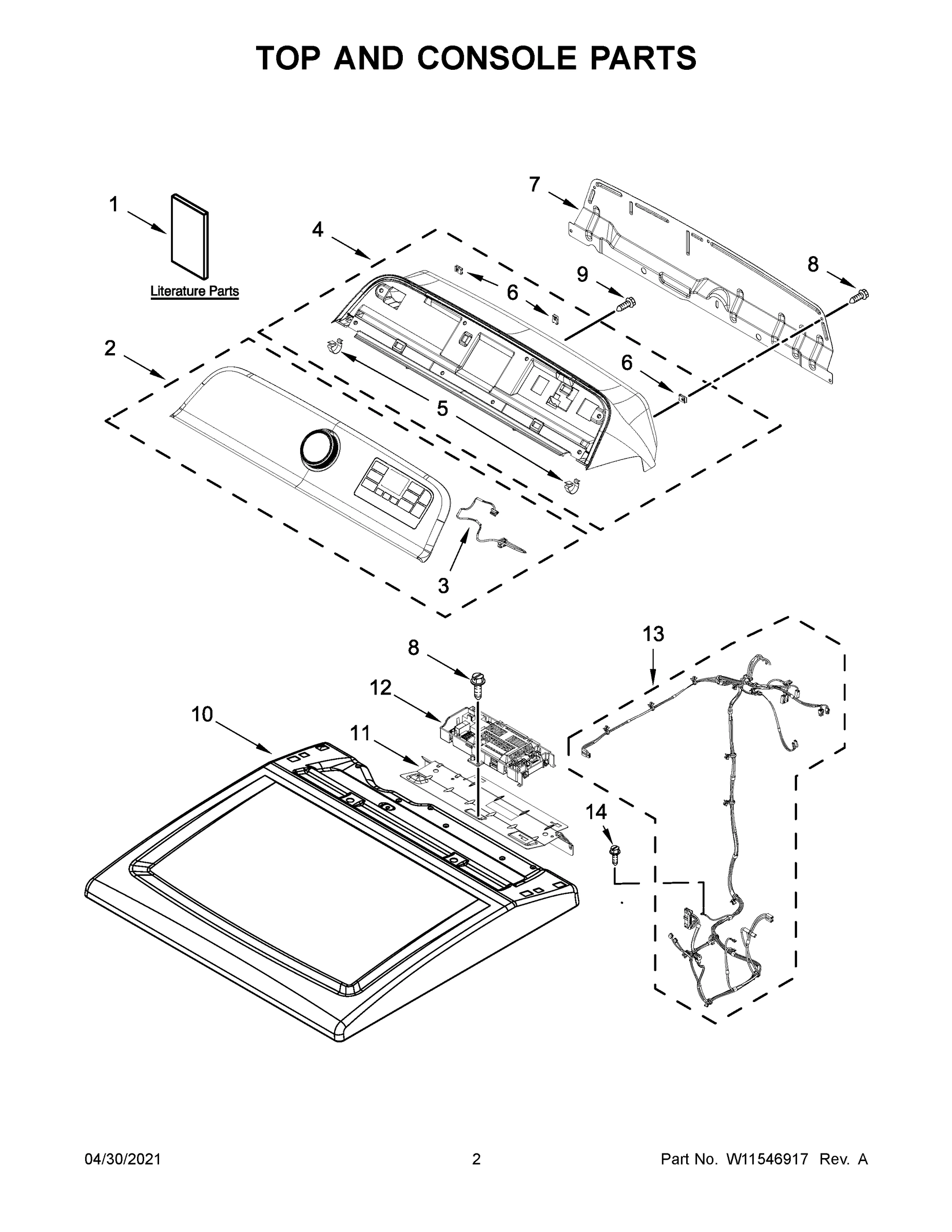 02 - TOP AND CONSOLE PARTS