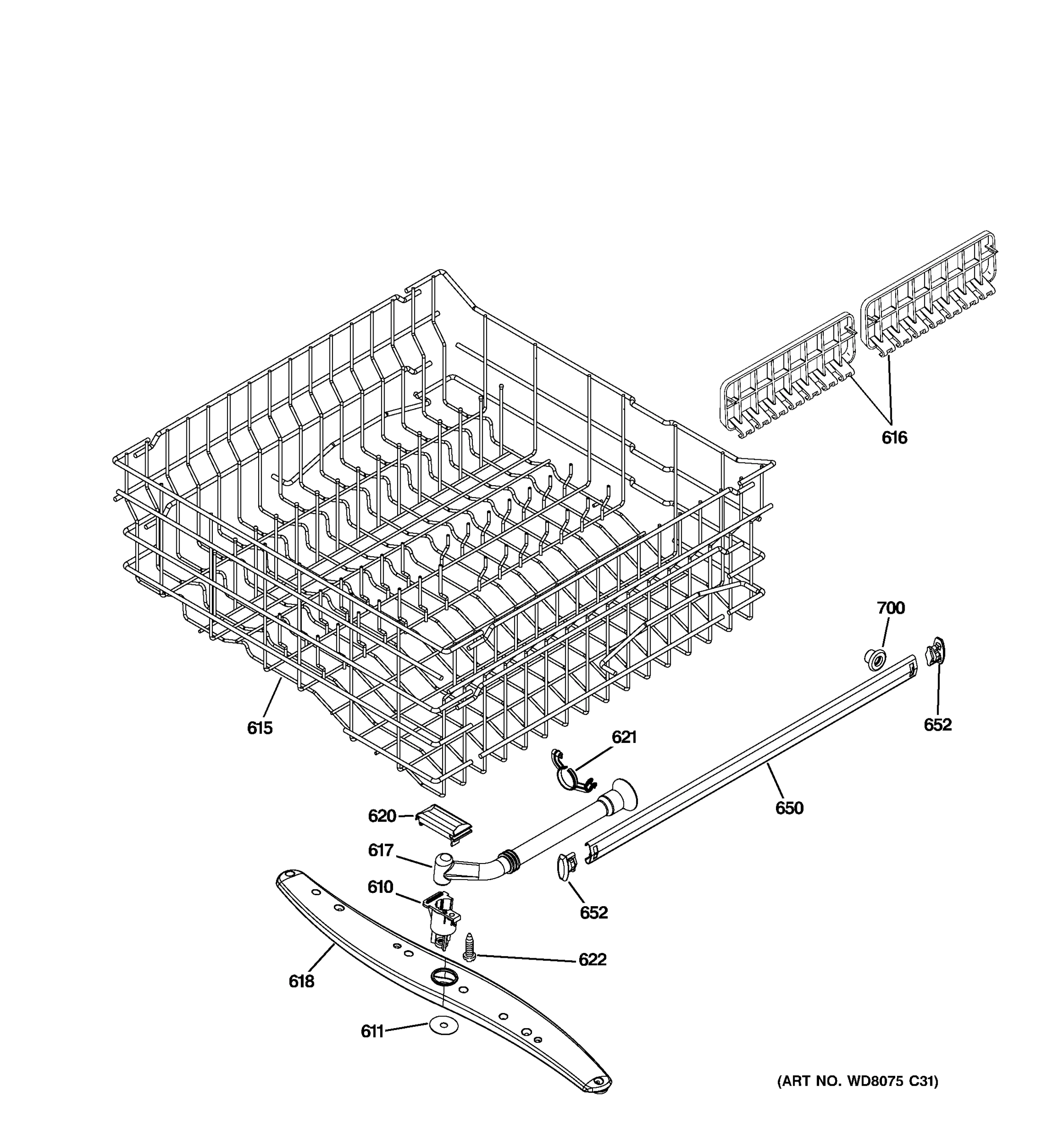 UPPER RACK ASSEMBLY