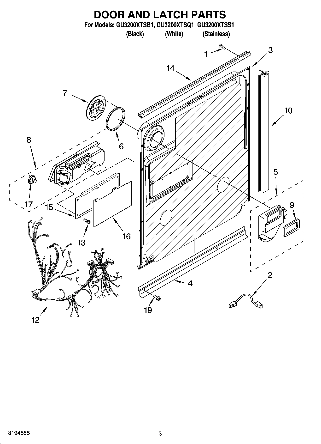 03 - DOOR AND LATCH PARTS