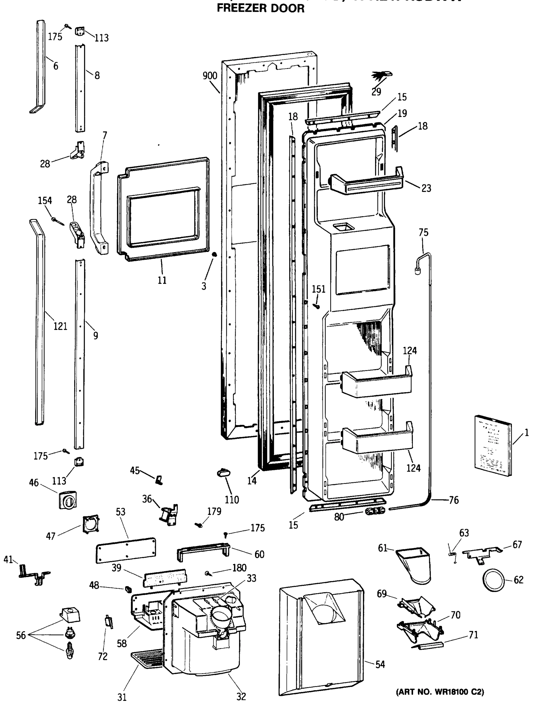 FREEZER DOOR