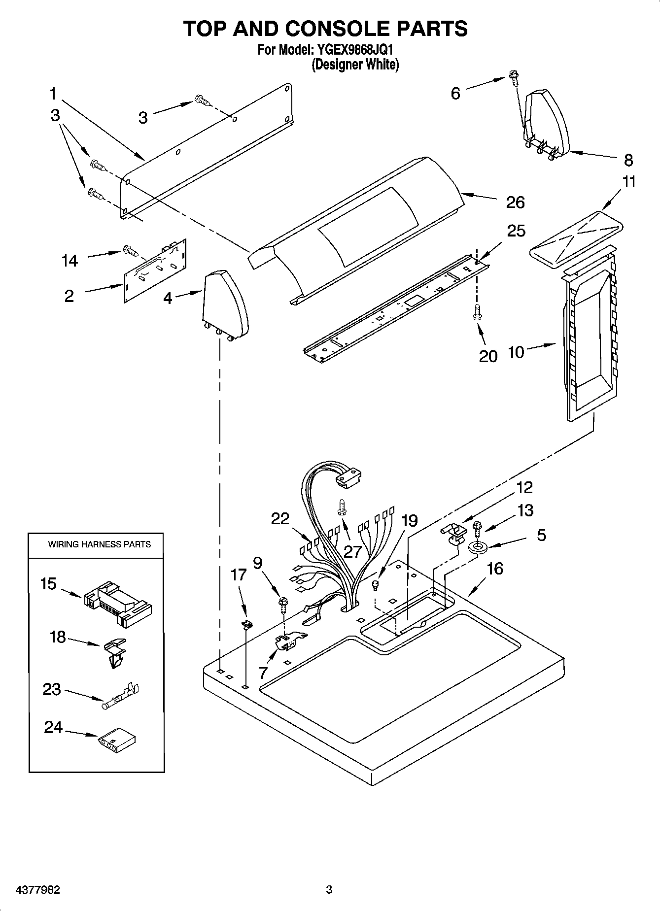 02 - TOP AND CONSOLE PARTS