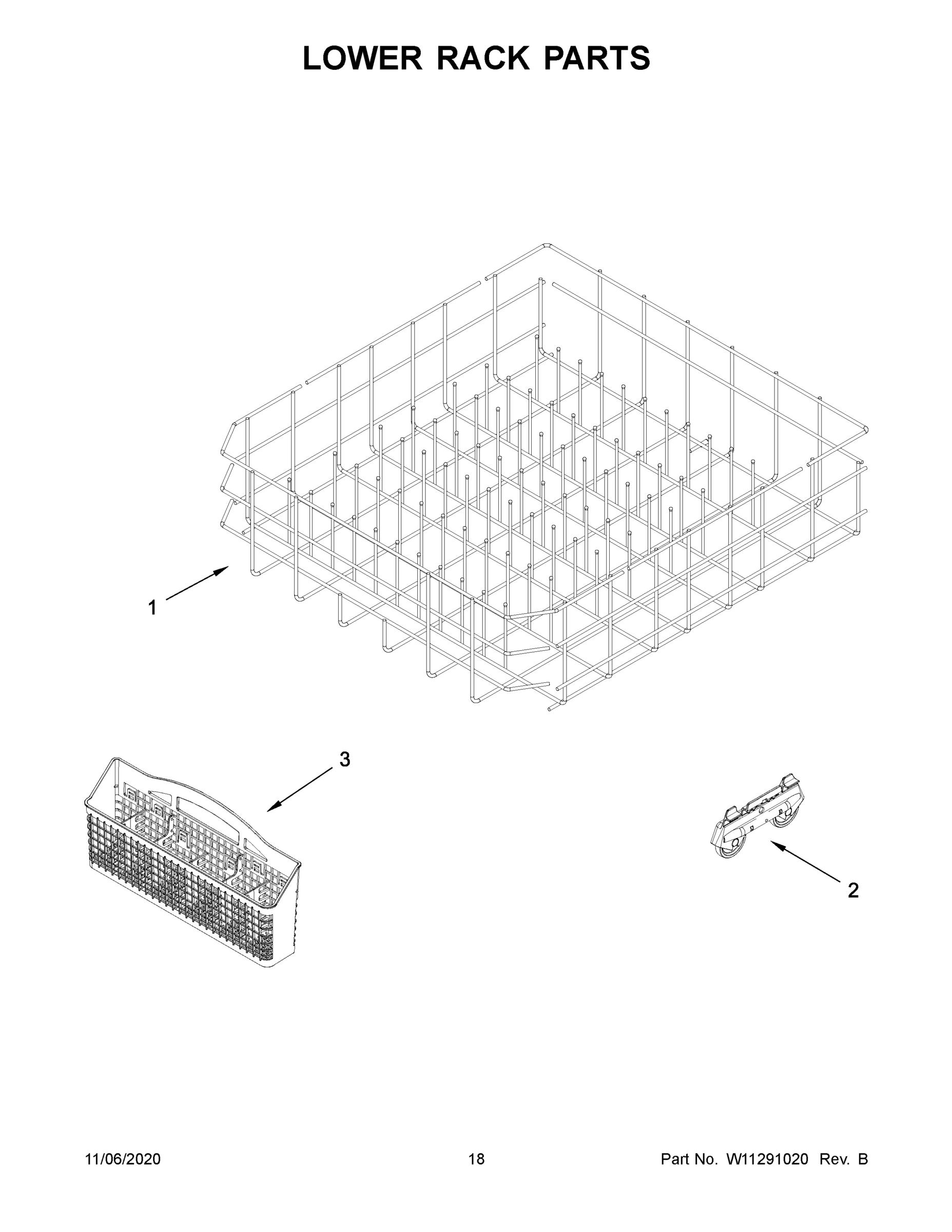 10 - LOWER RACK PARTS