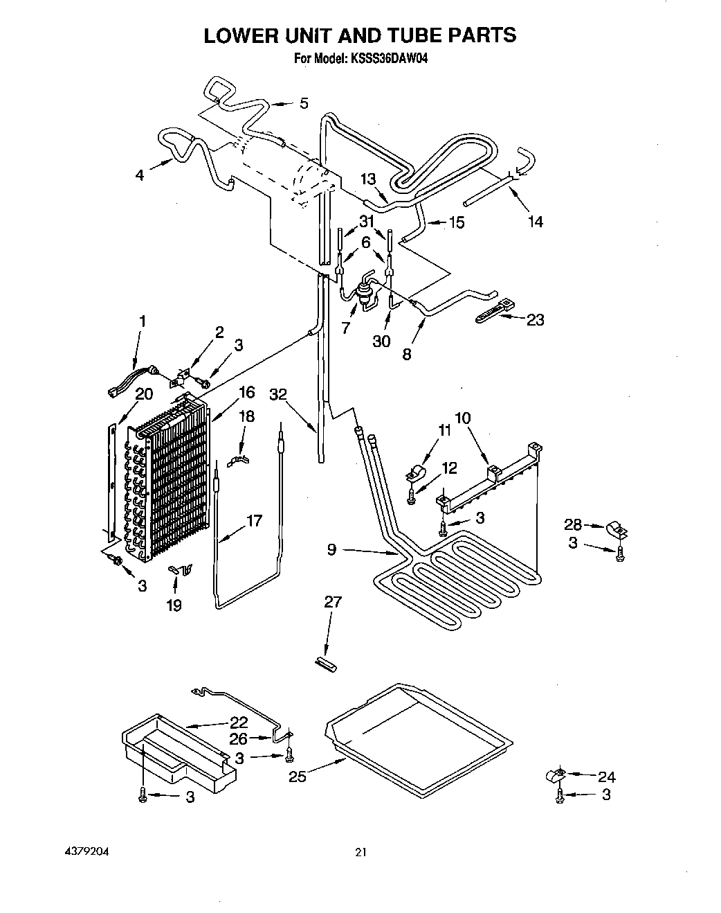 14 - LOWER UNIT AND TUBE