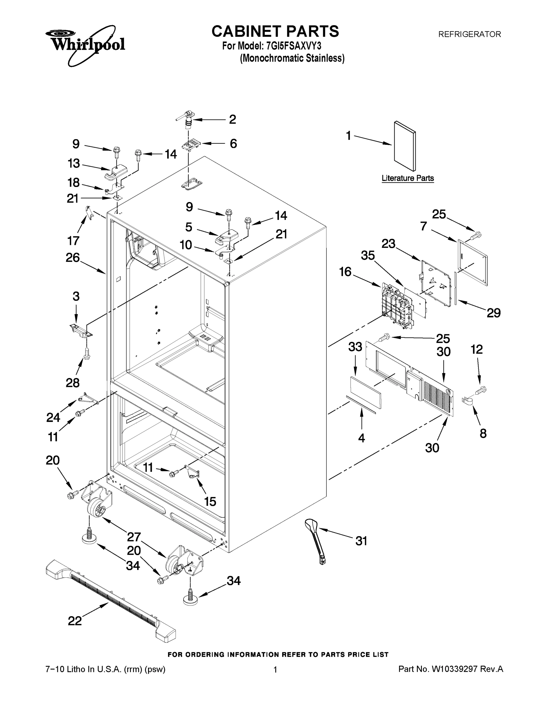 01 - CABINET PARTS