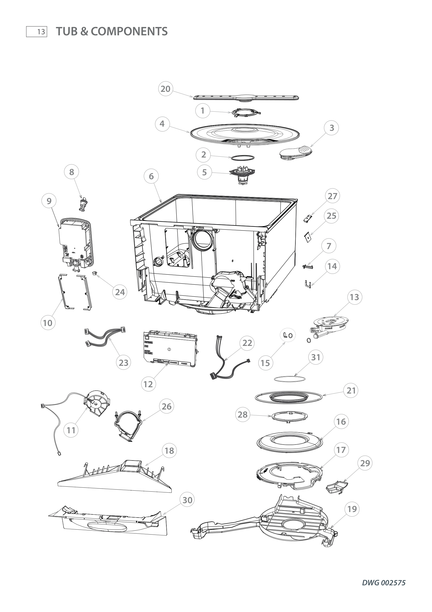 TUB & COMPONENTS