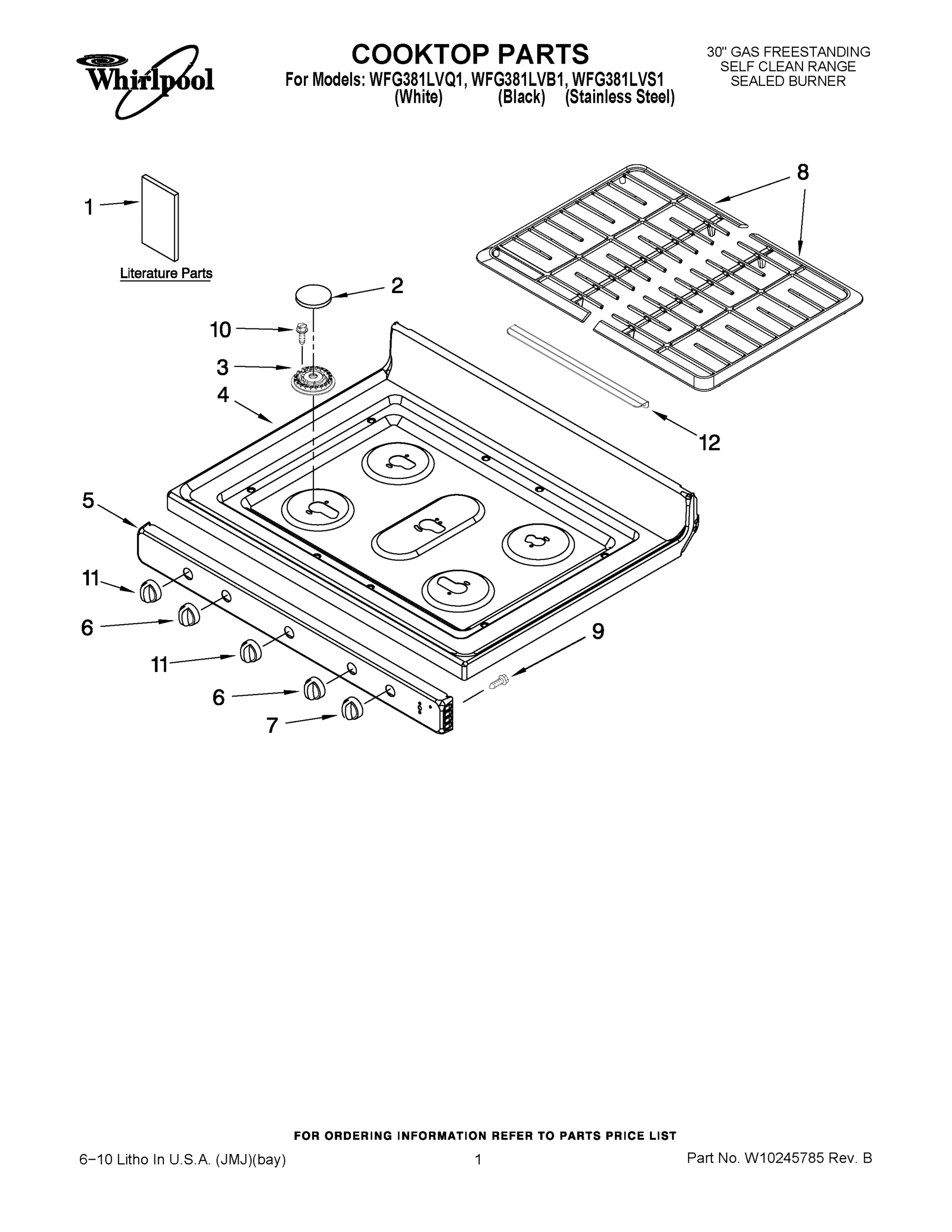 01 - COOKTOP PARTS