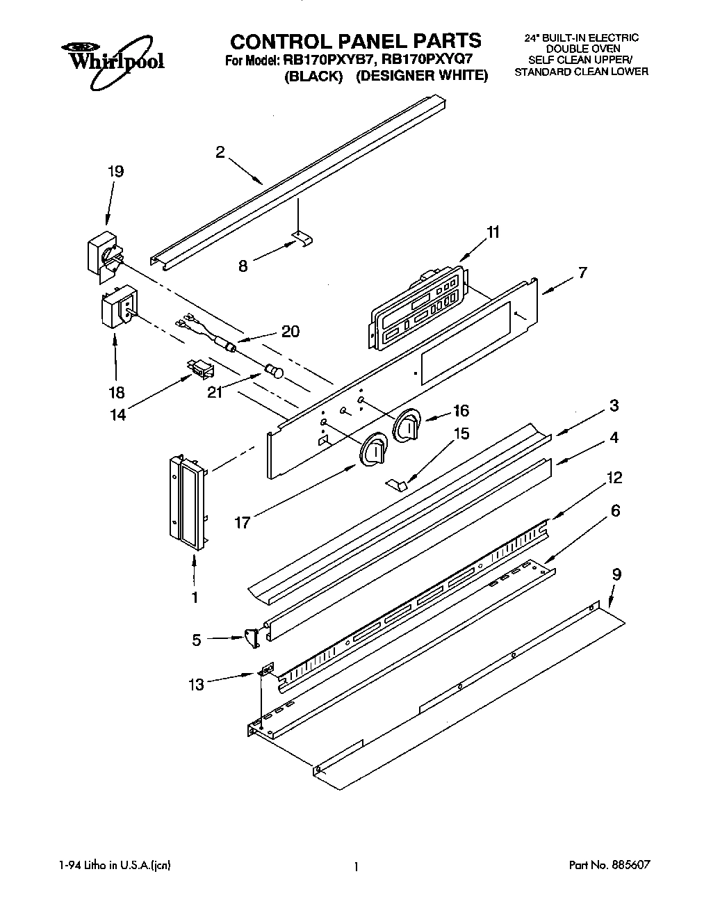 01 - CONTROL PANEL, LITERATURE