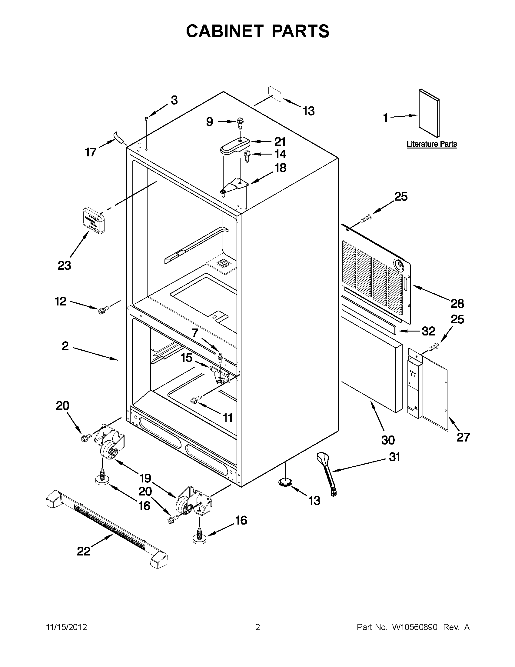 01 - CABINET PARTS