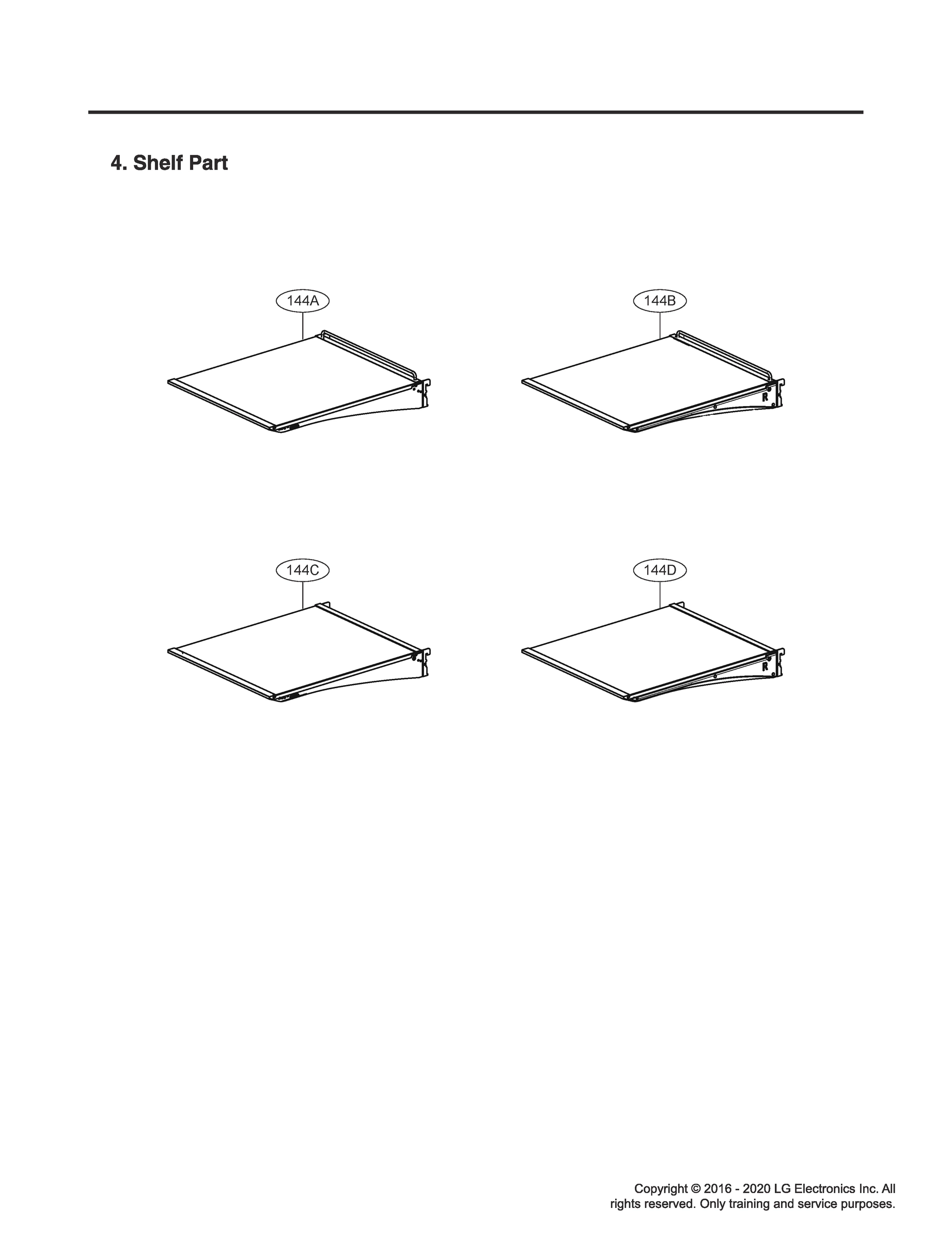 SHELF PART