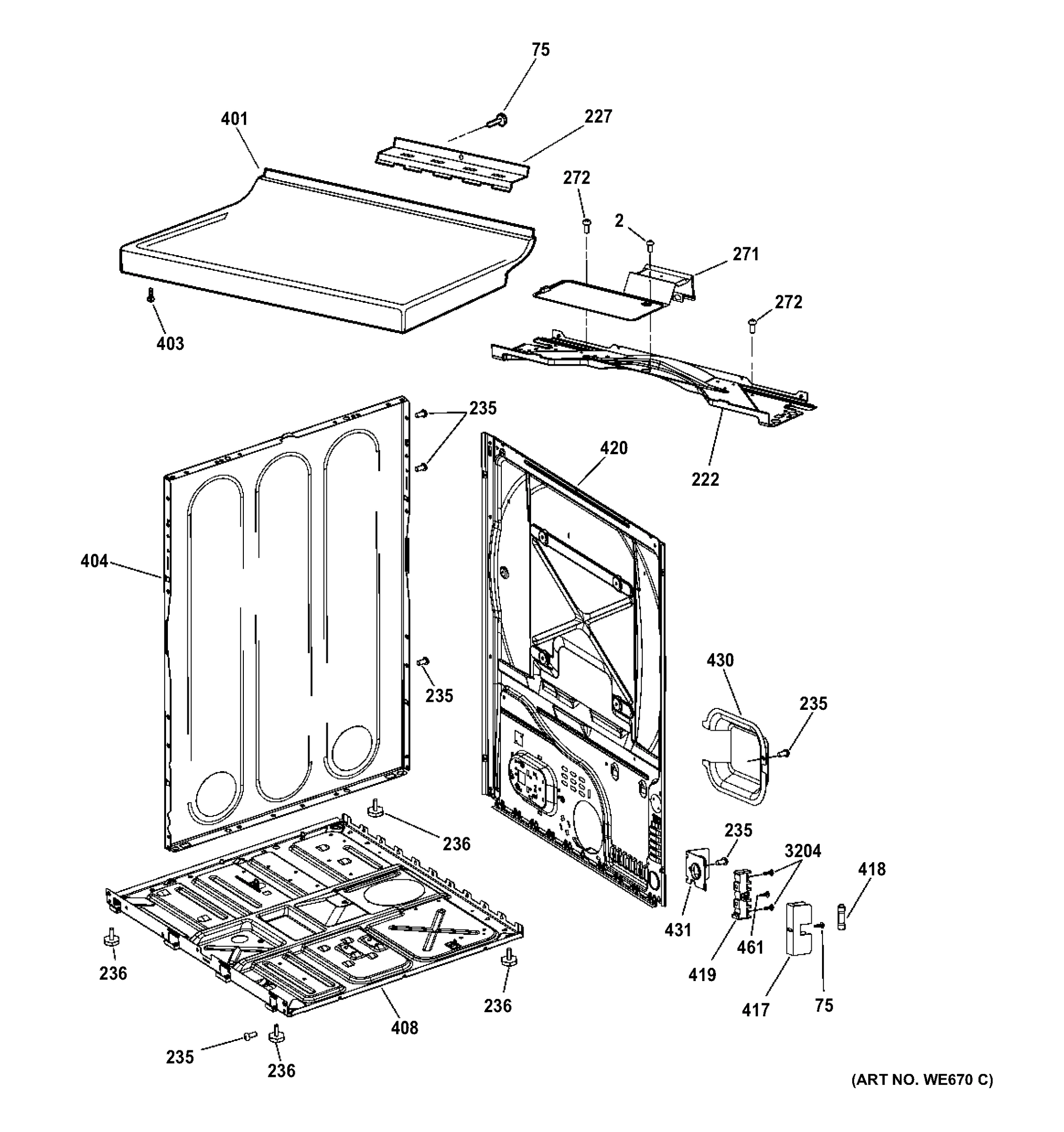 CABINET & TOP PANEL