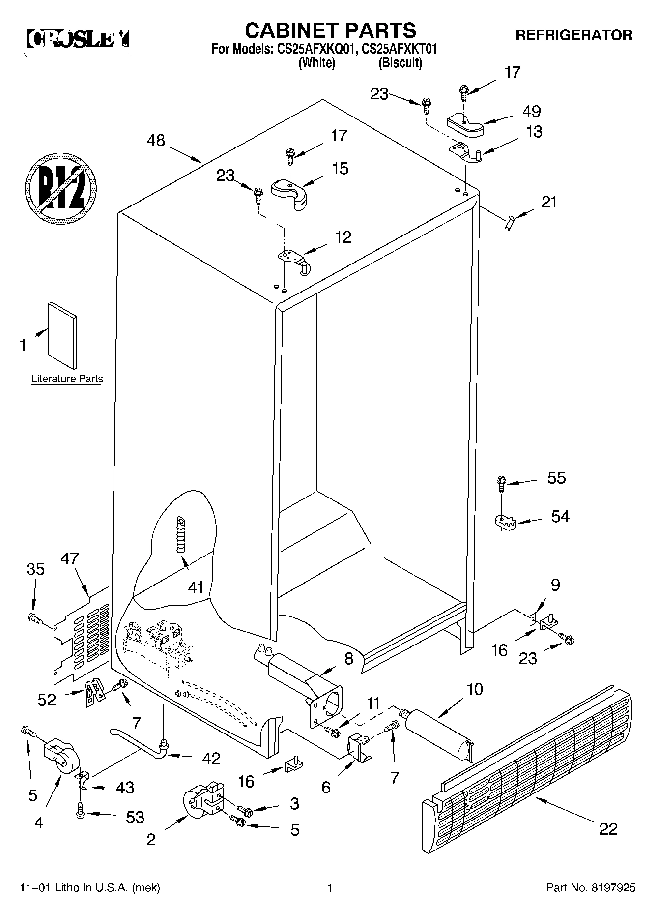 01 - CABINET, LITERATURE