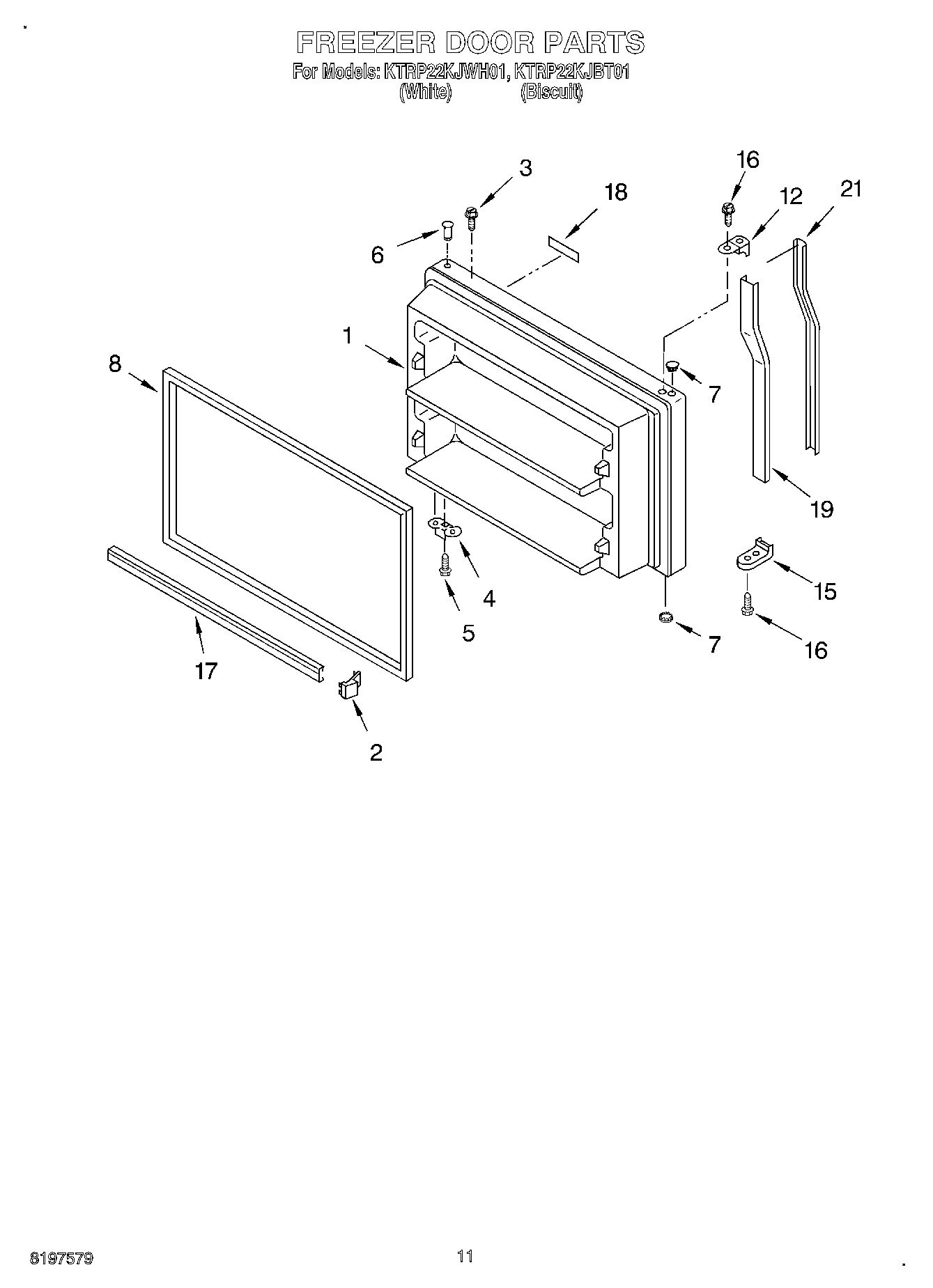 06 - FREEZER DOOR, OPTIONAL