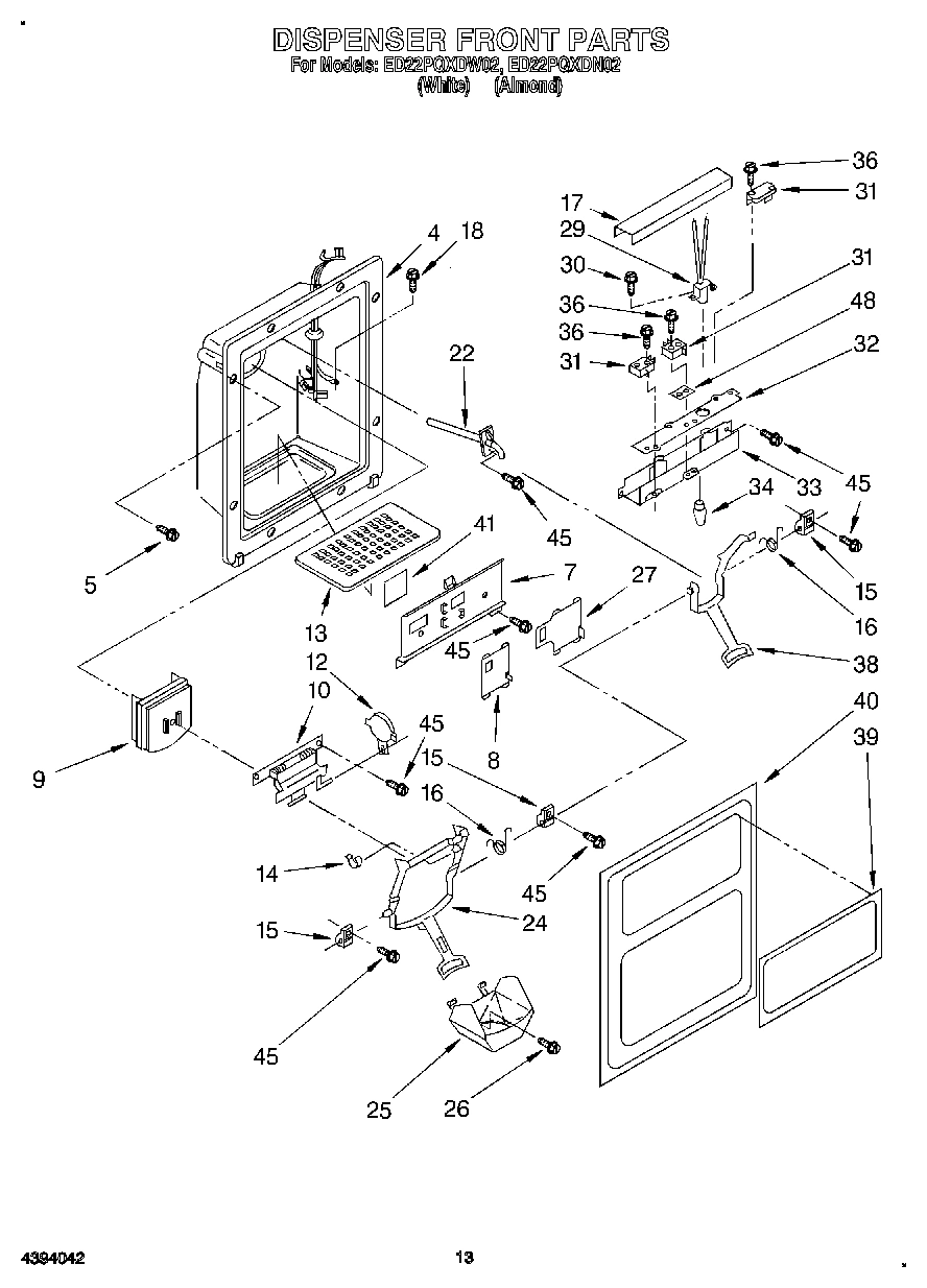 09 - DISPENSER FRONT