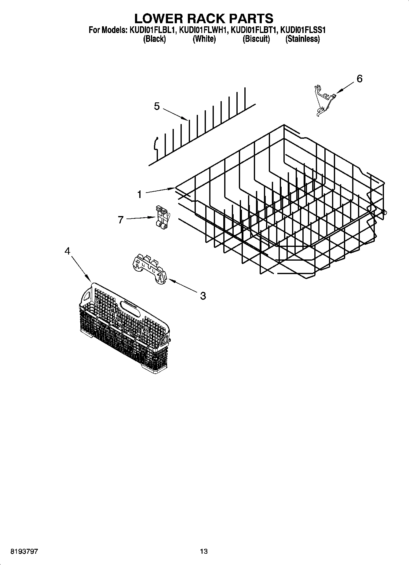 11 - LOWER RACK PARTS