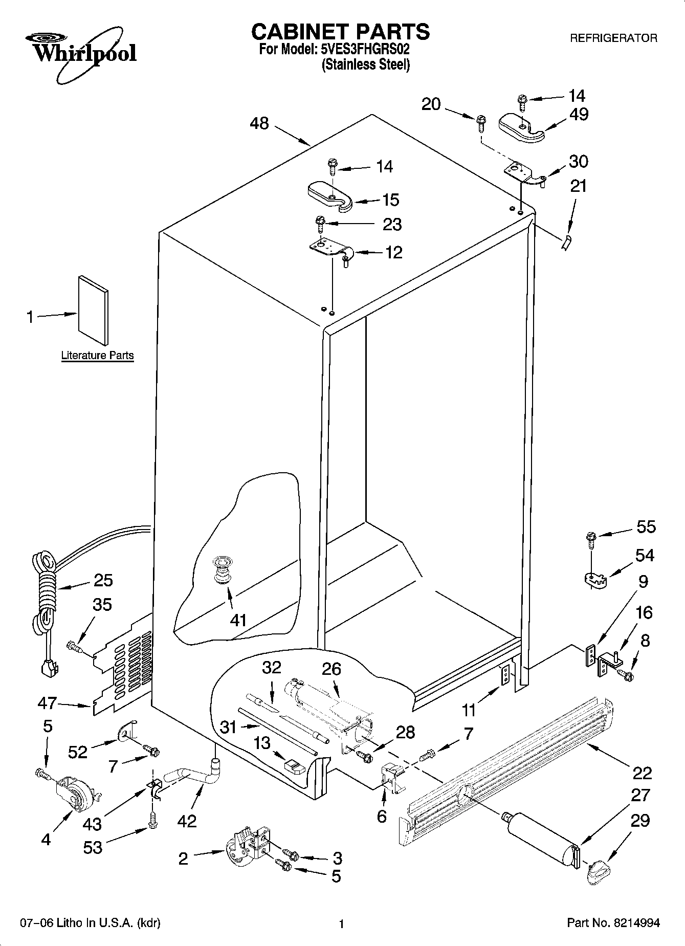 01 - CABINET PARTS
