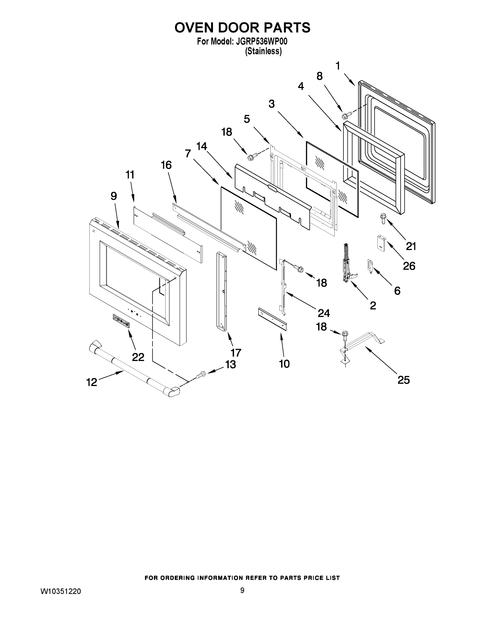 06 - OVEN DOOR PARTS