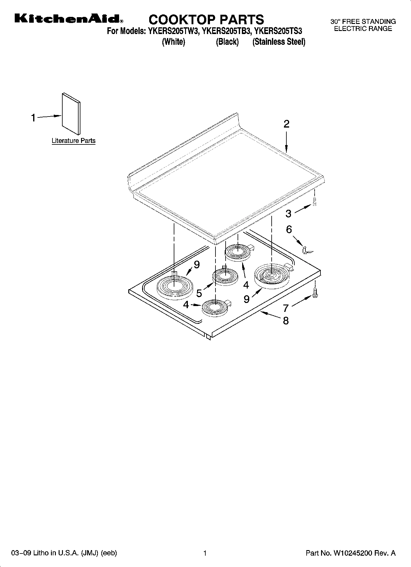 01 - COOKTOP PARTS