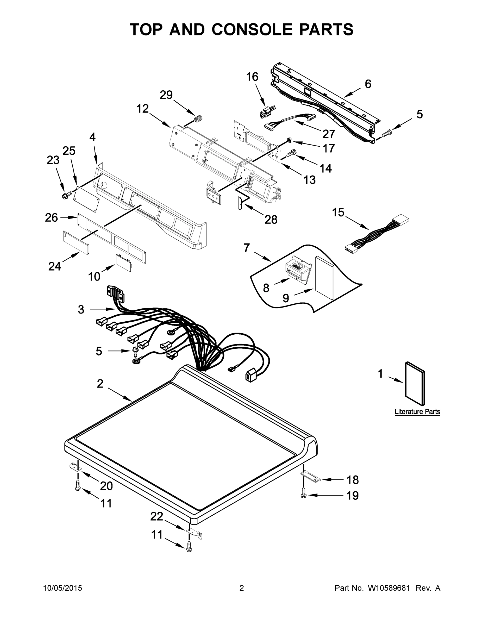 02 - TOP AND CONSOLE PARTS