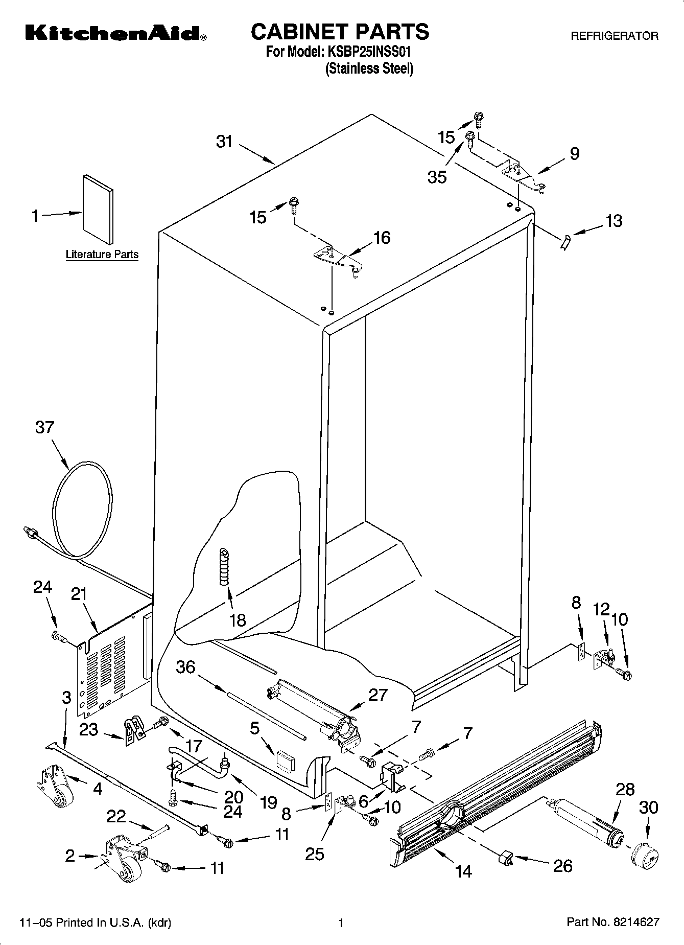 01 - CABINET PARTS