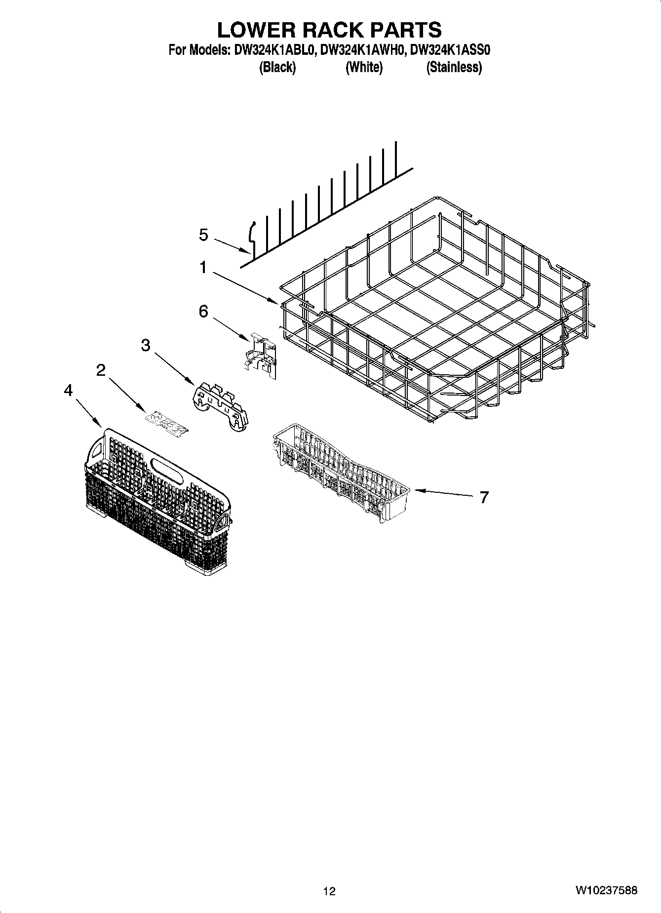 10 - LOWER RACK PARTS
