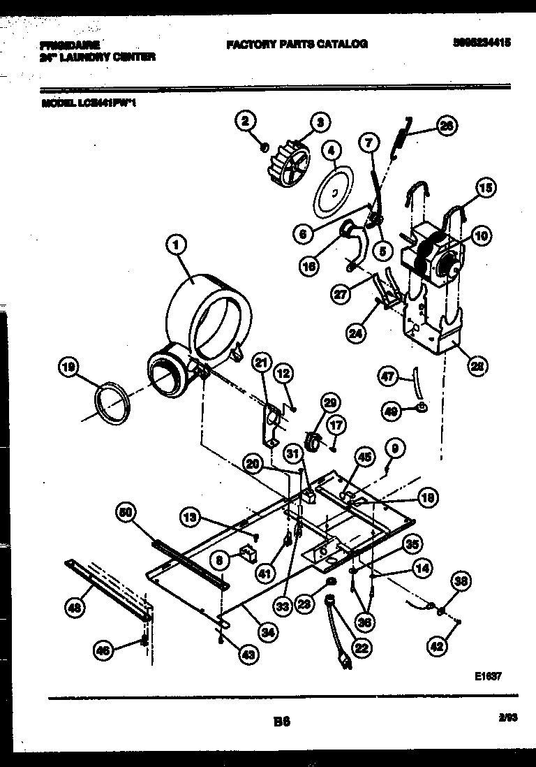 04 - DRYER MOTOR, BLOWER AND BELT