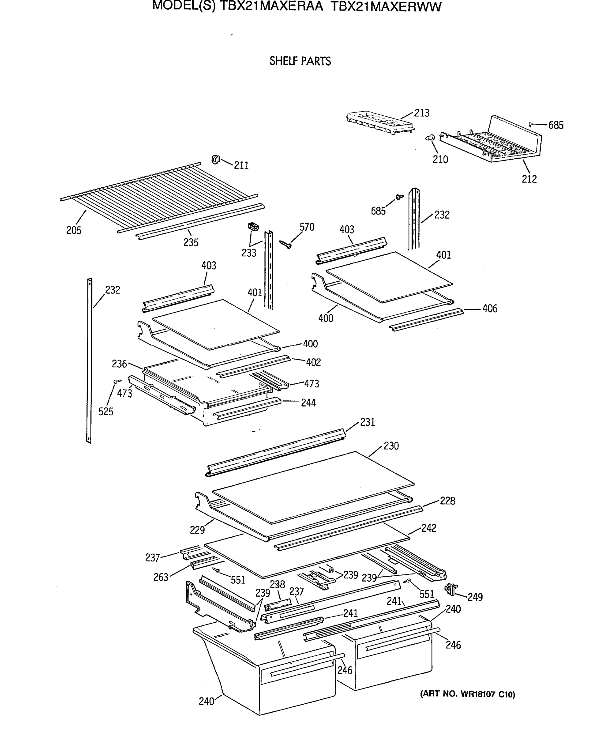 SHELF PARTS
