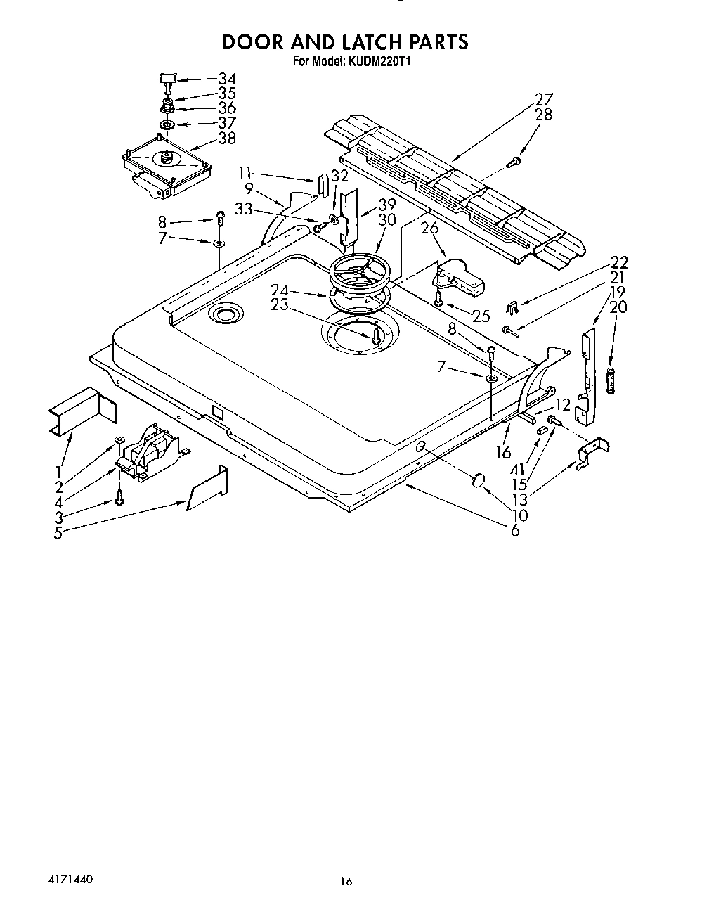 13 - DOOR AND LATCH