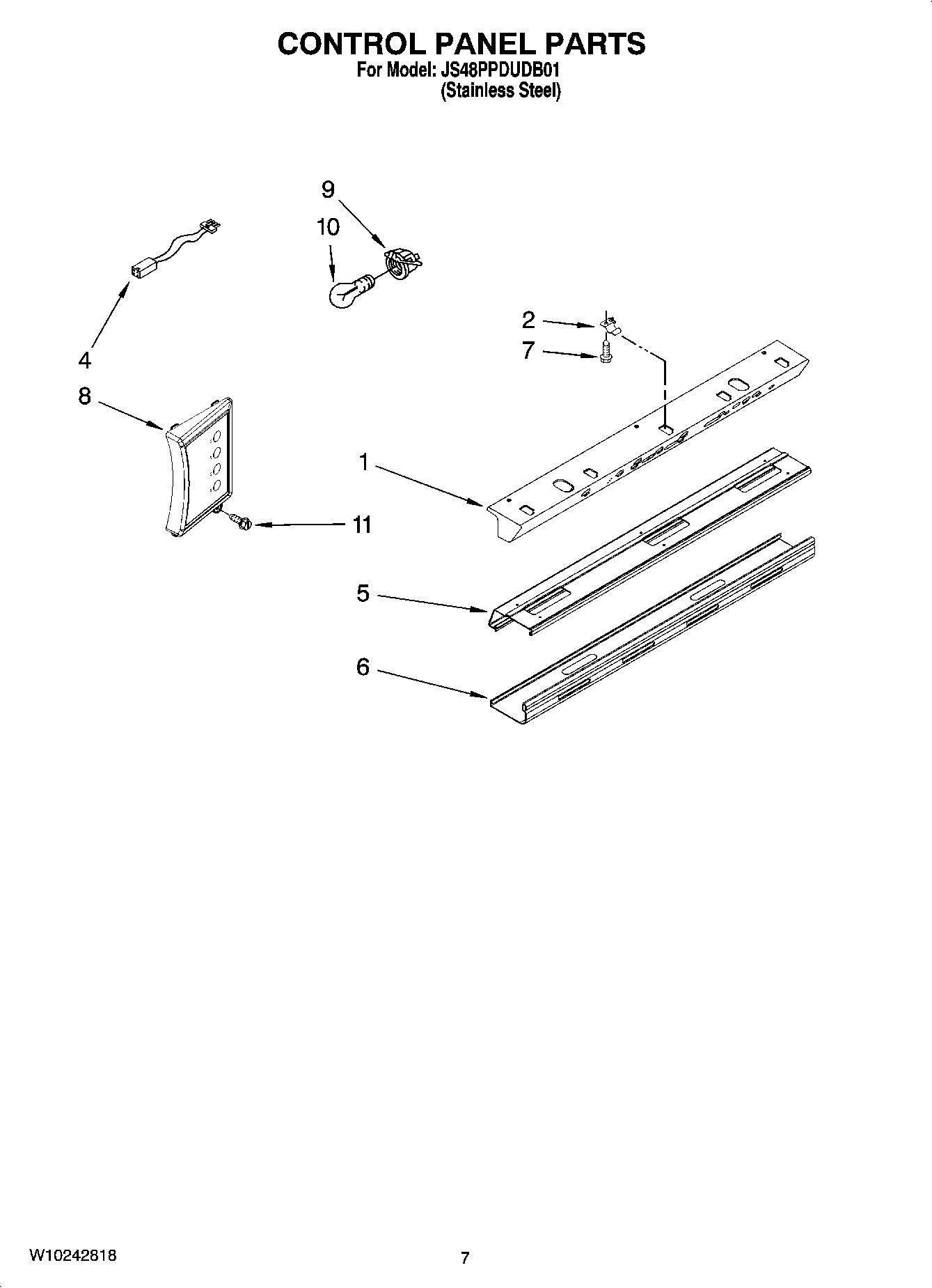 05 - CONTROL PANEL PARTS