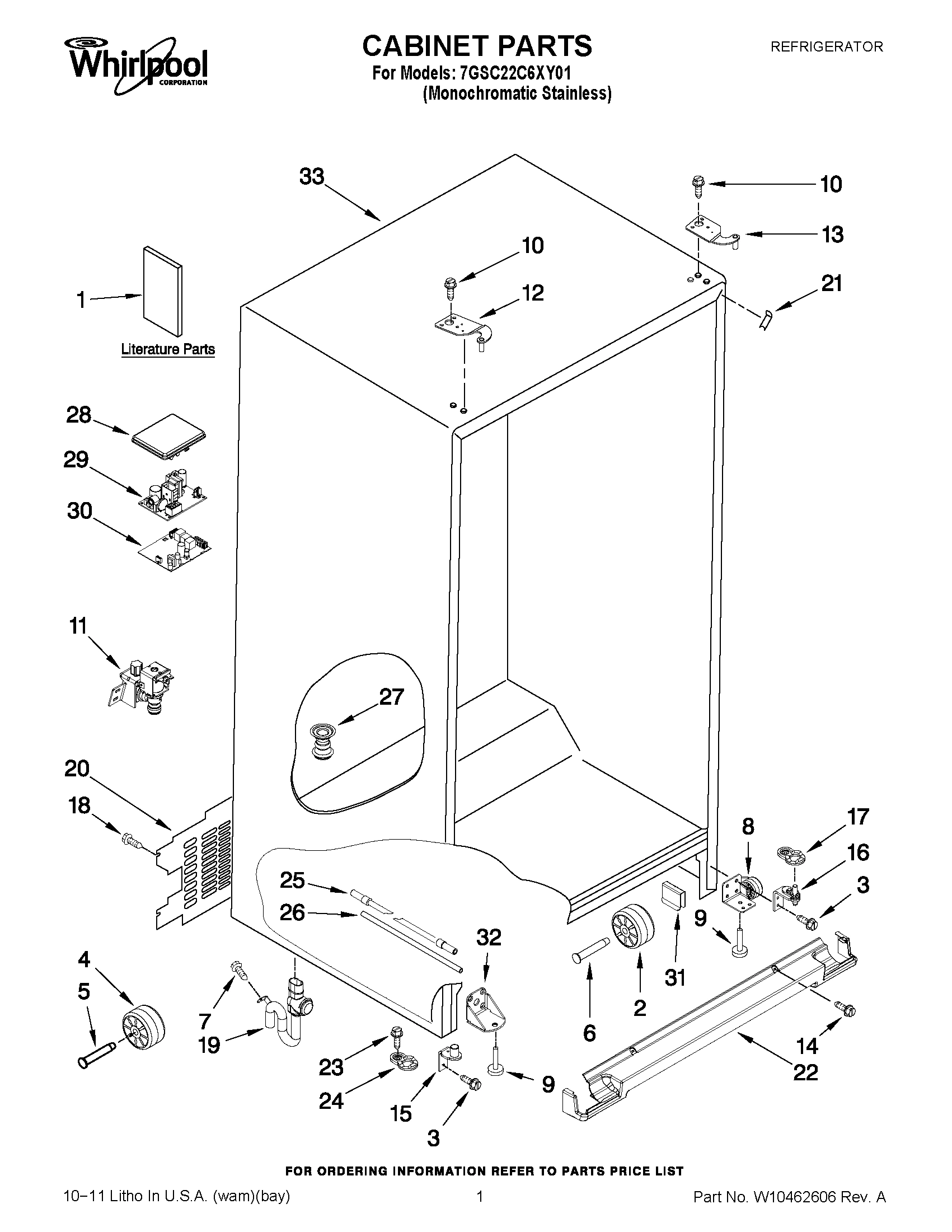 01 - CABINET PARTS