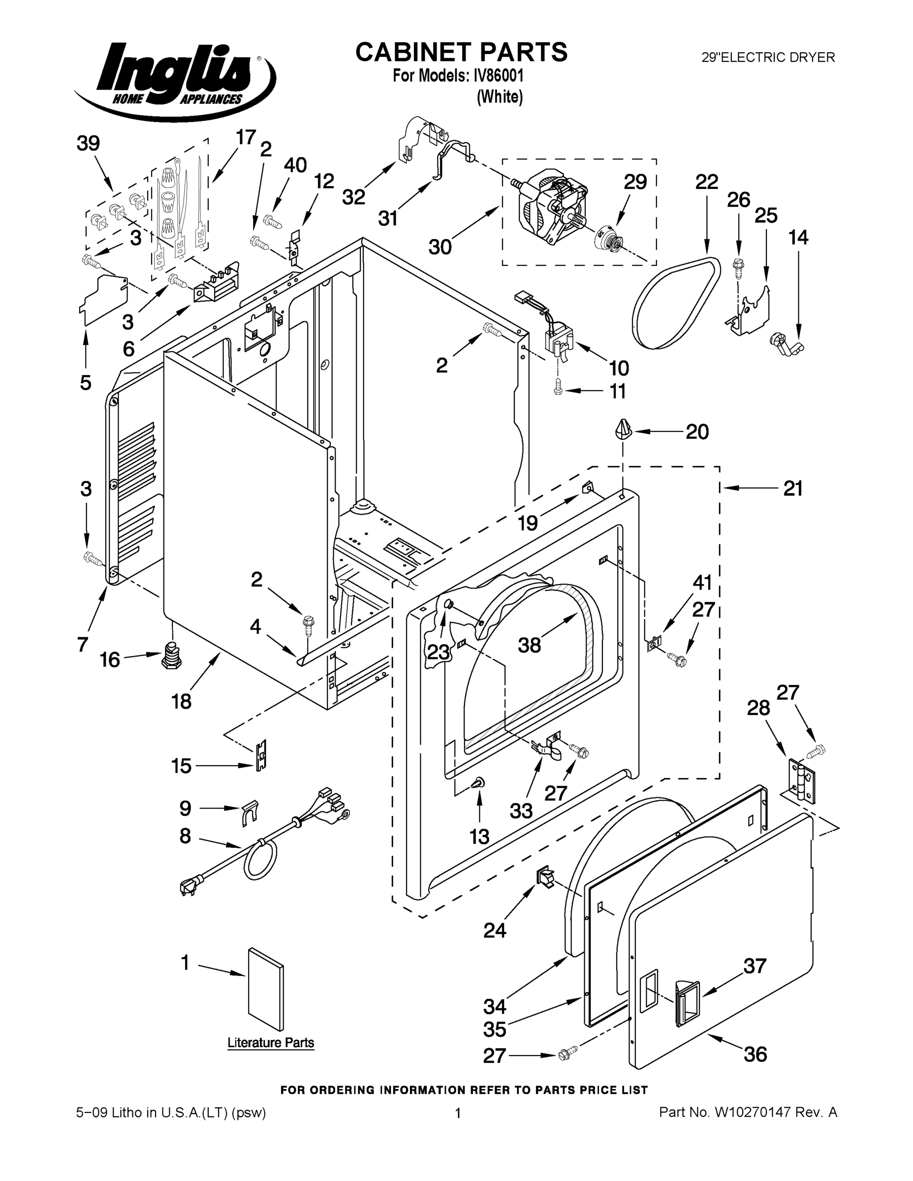 01 - CABINET PARTS