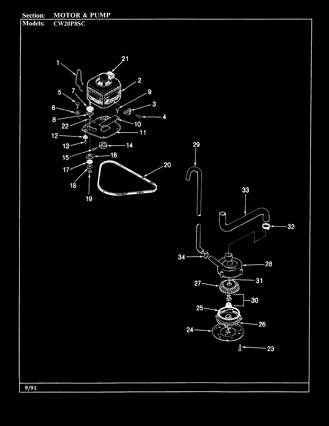 07 - MOTOR & PUMP (ORIG-CW20P8xSC)