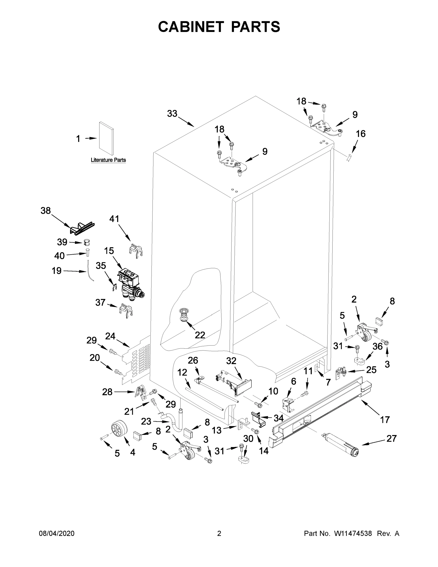 02 - CABINET PARTS