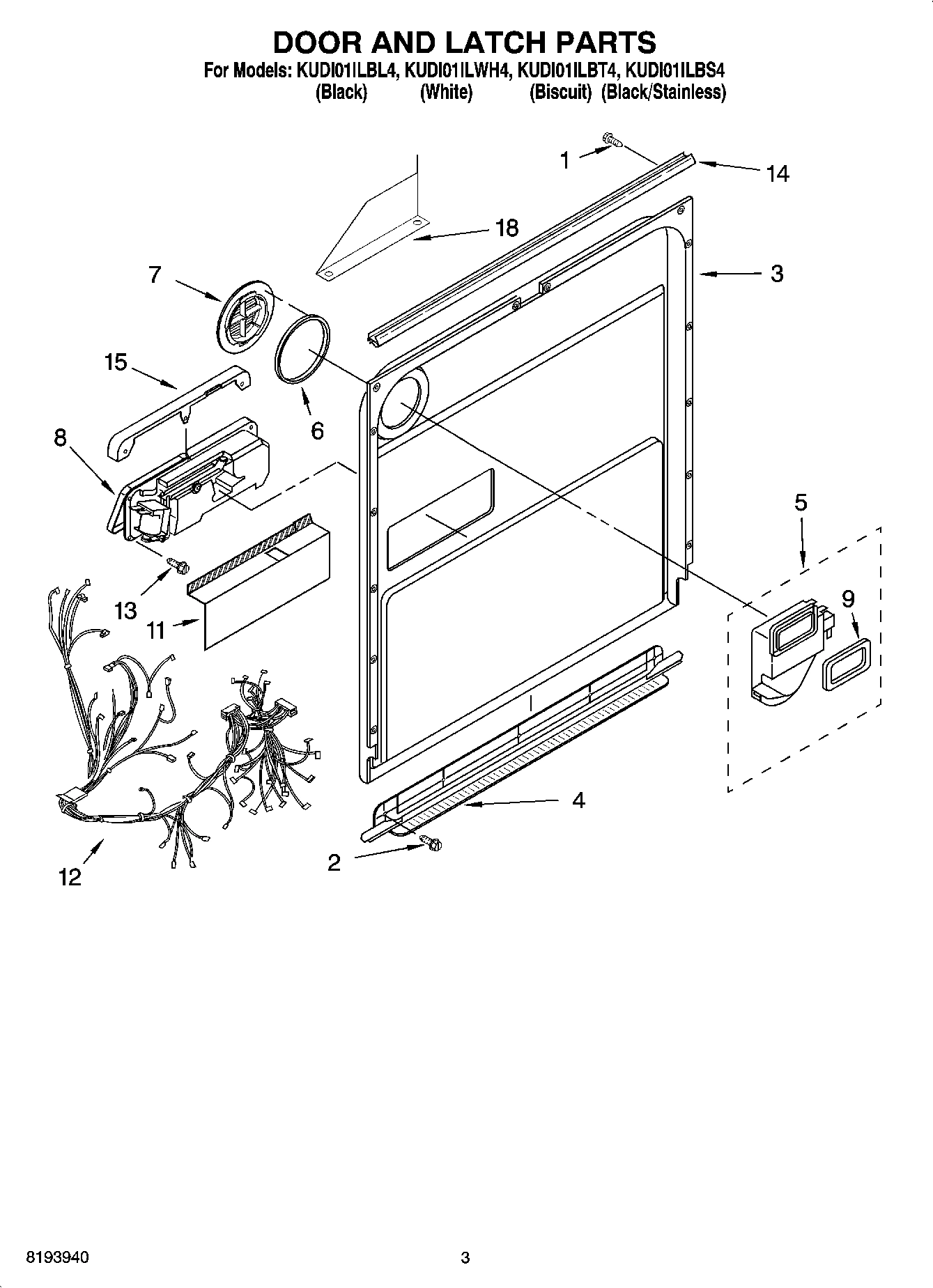 03 - DOOR AND LATCH PARTS