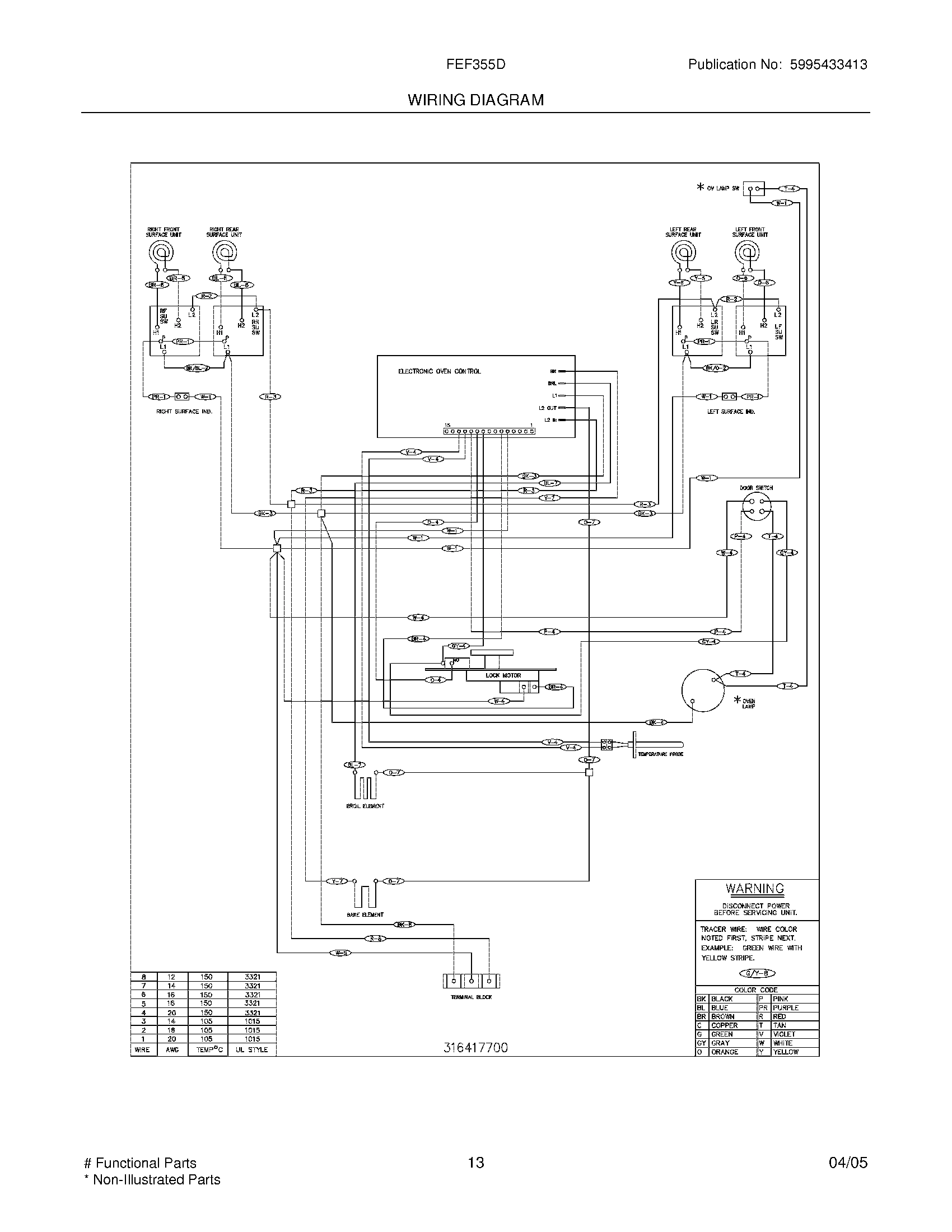 13 - WIRING DIAGRAM