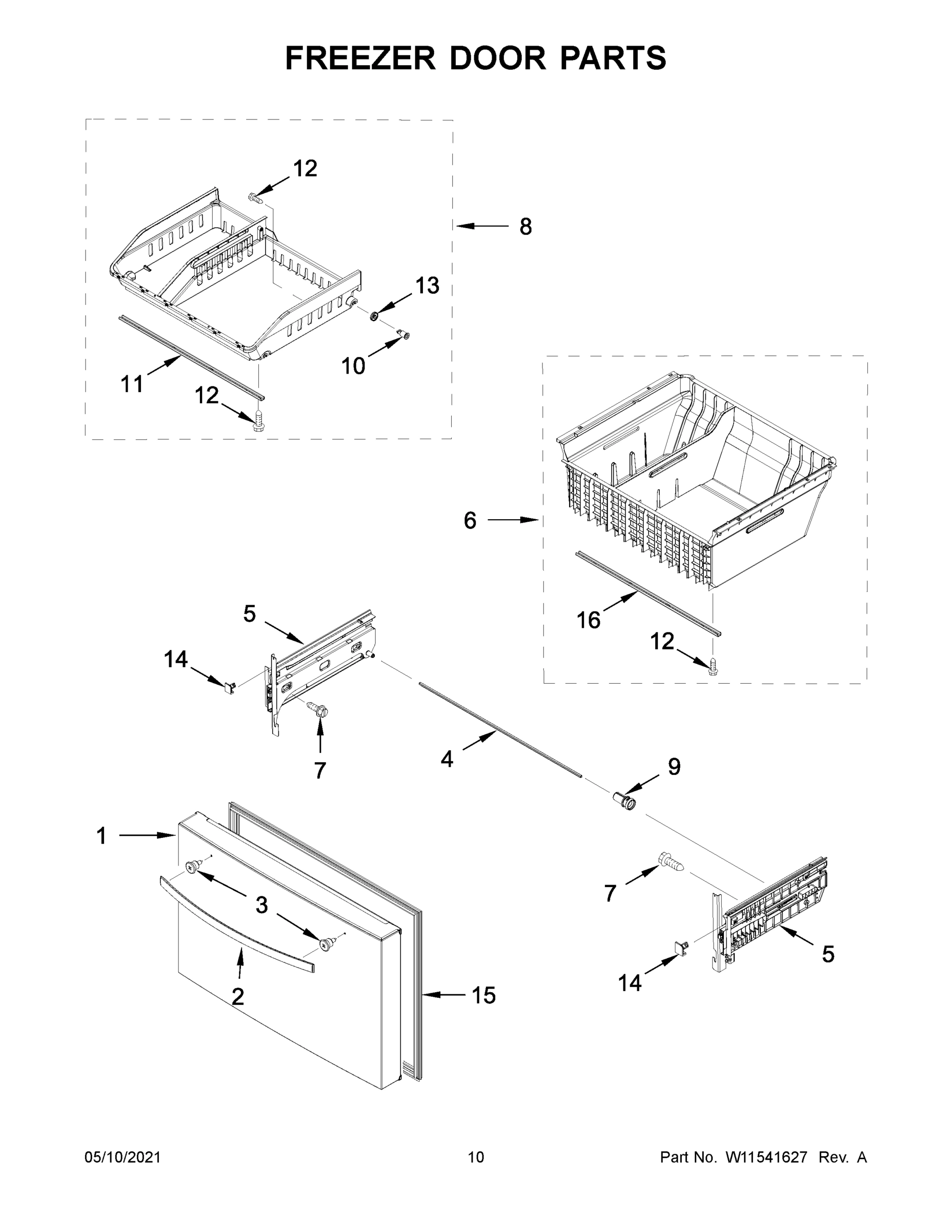 06 - FREEZER DOOR PARTS