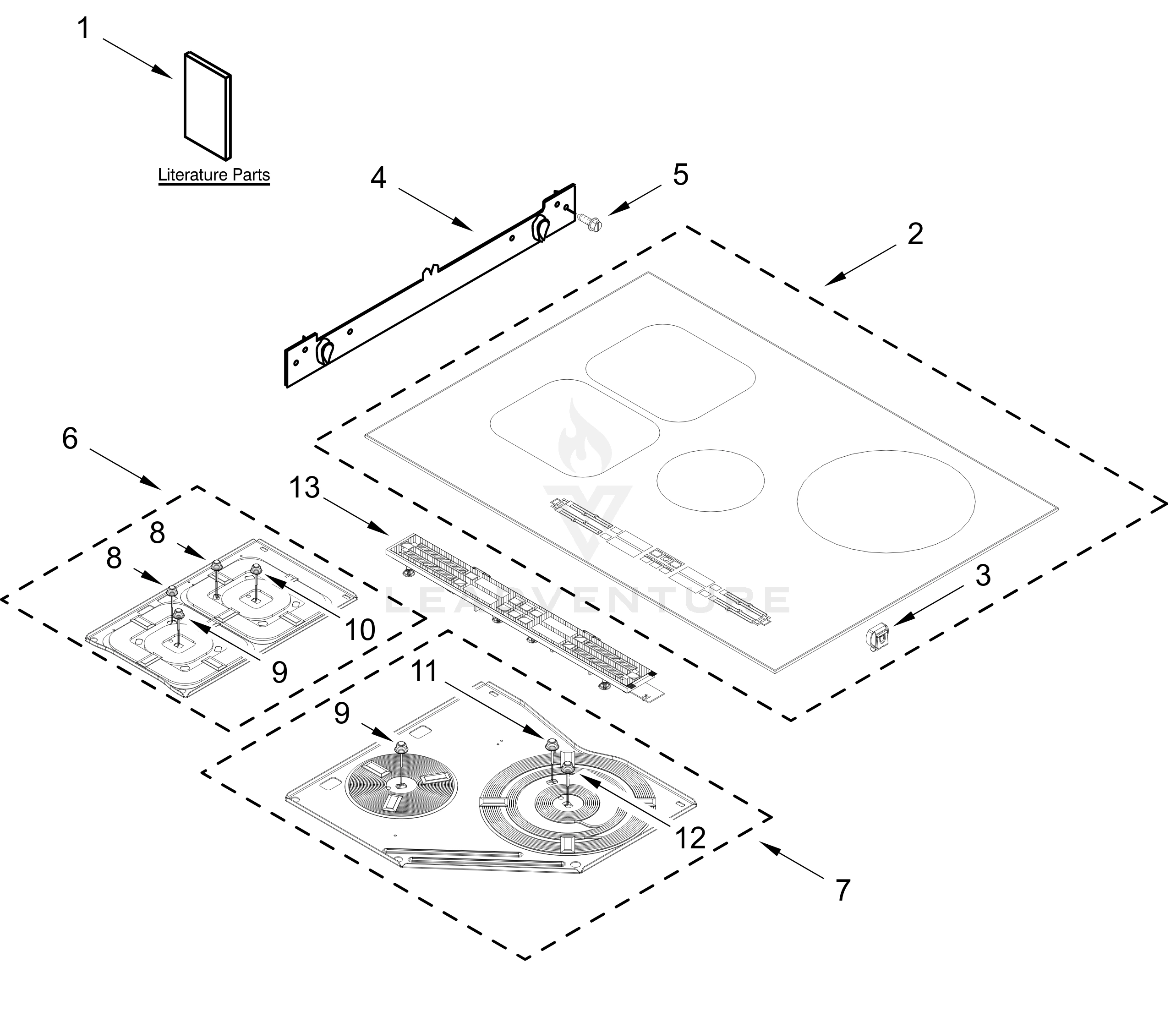 COOKTOP PARTS