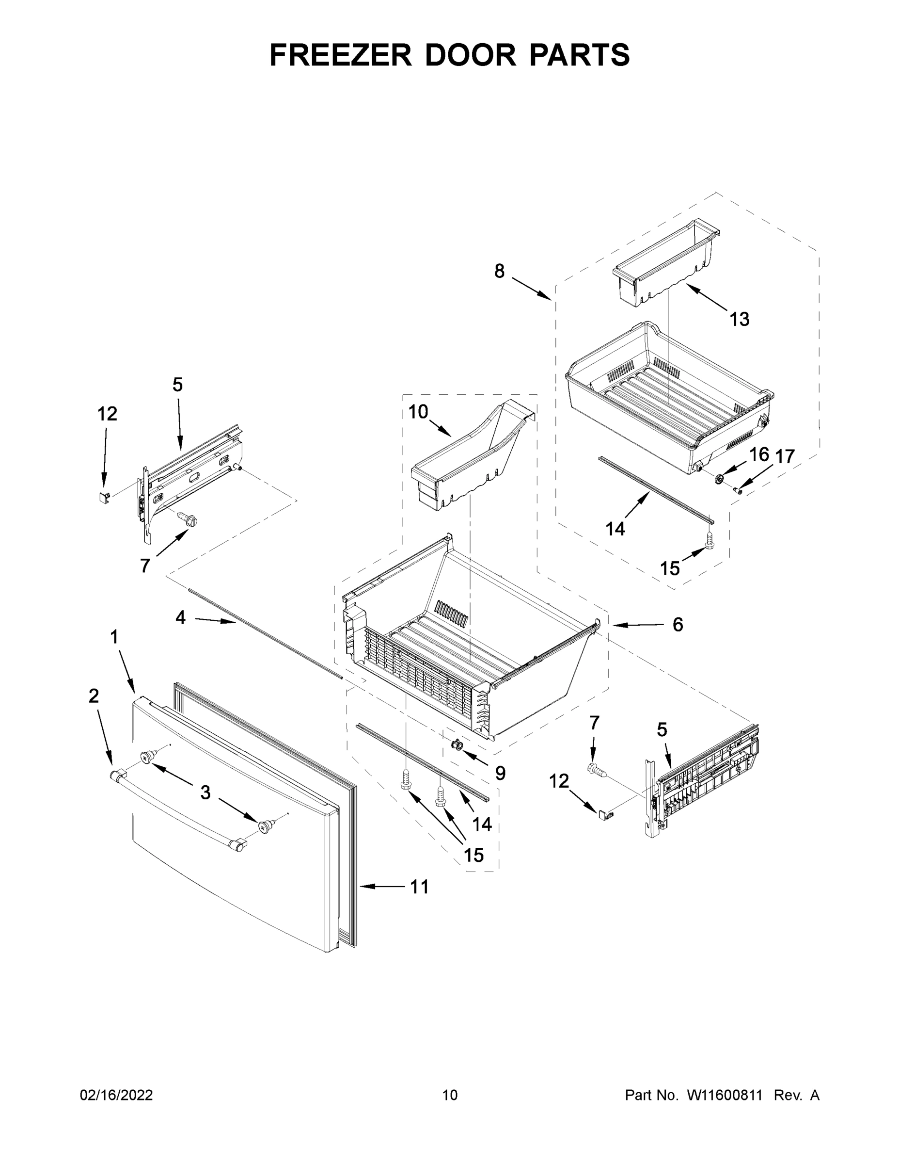 06 - FREEZER DOOR PARTS