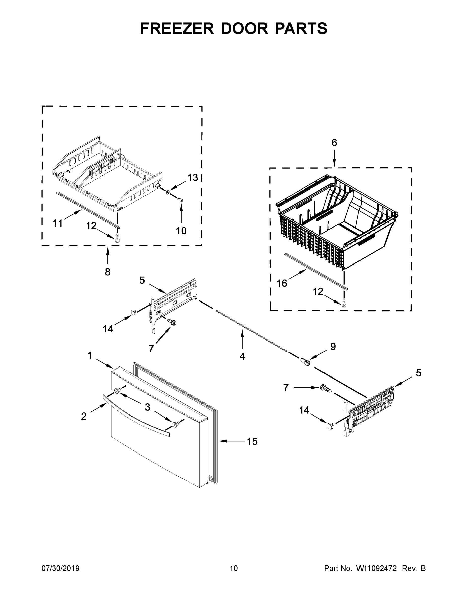 06 - FREEZER DOOR PARTS